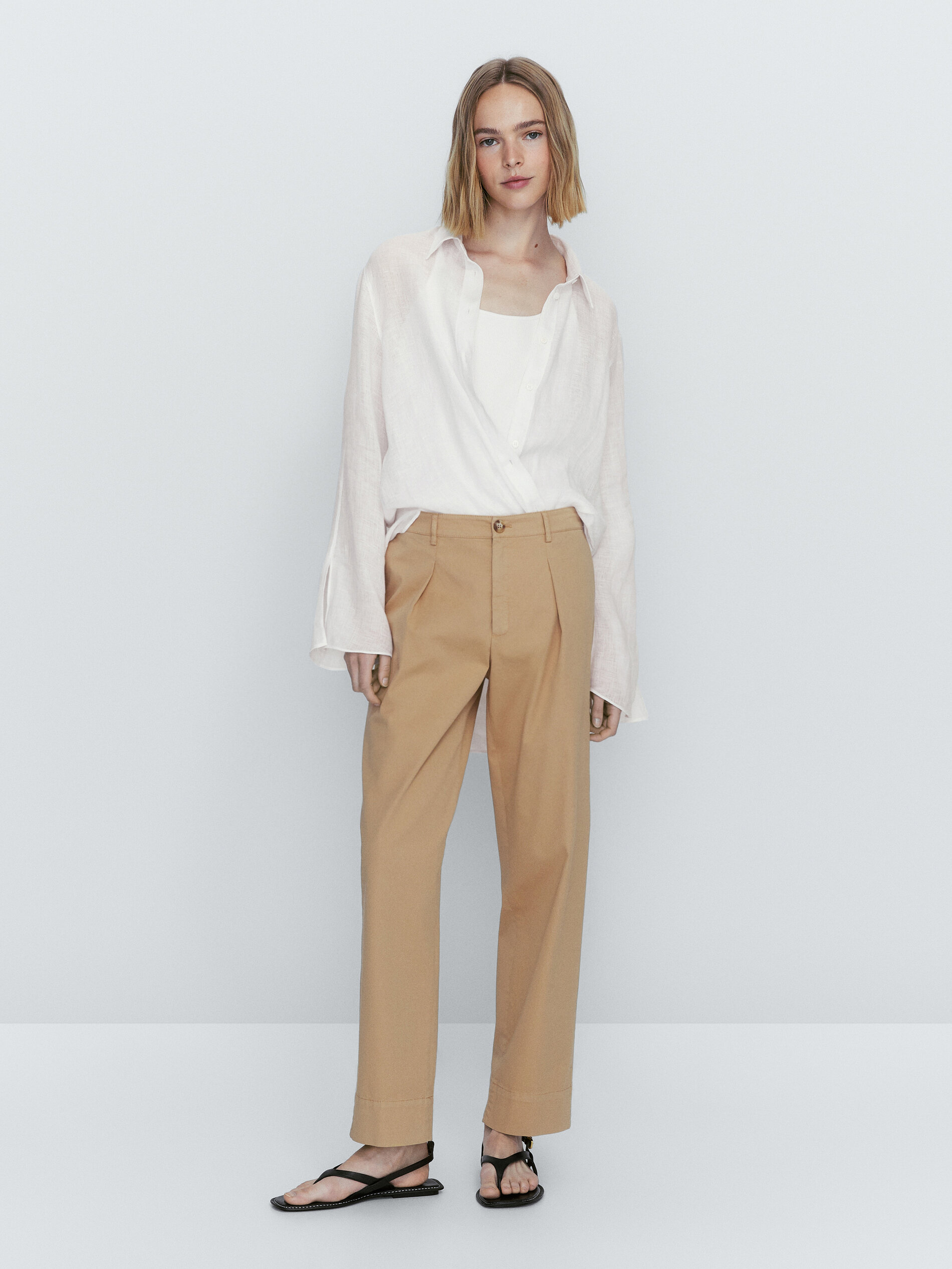 Camel Sonia Tapered Trouser  WHISTLES 