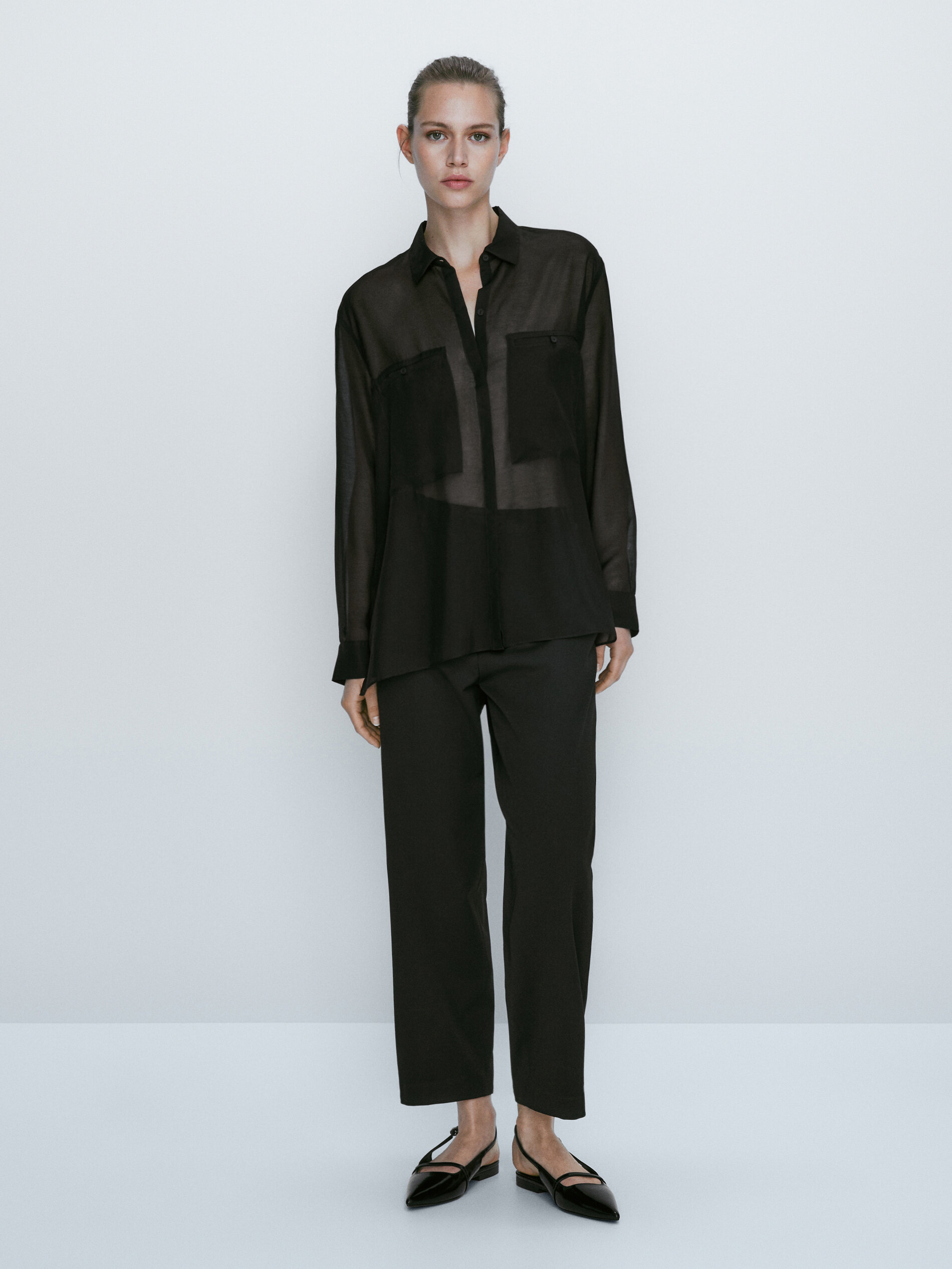 semi formal black shirt