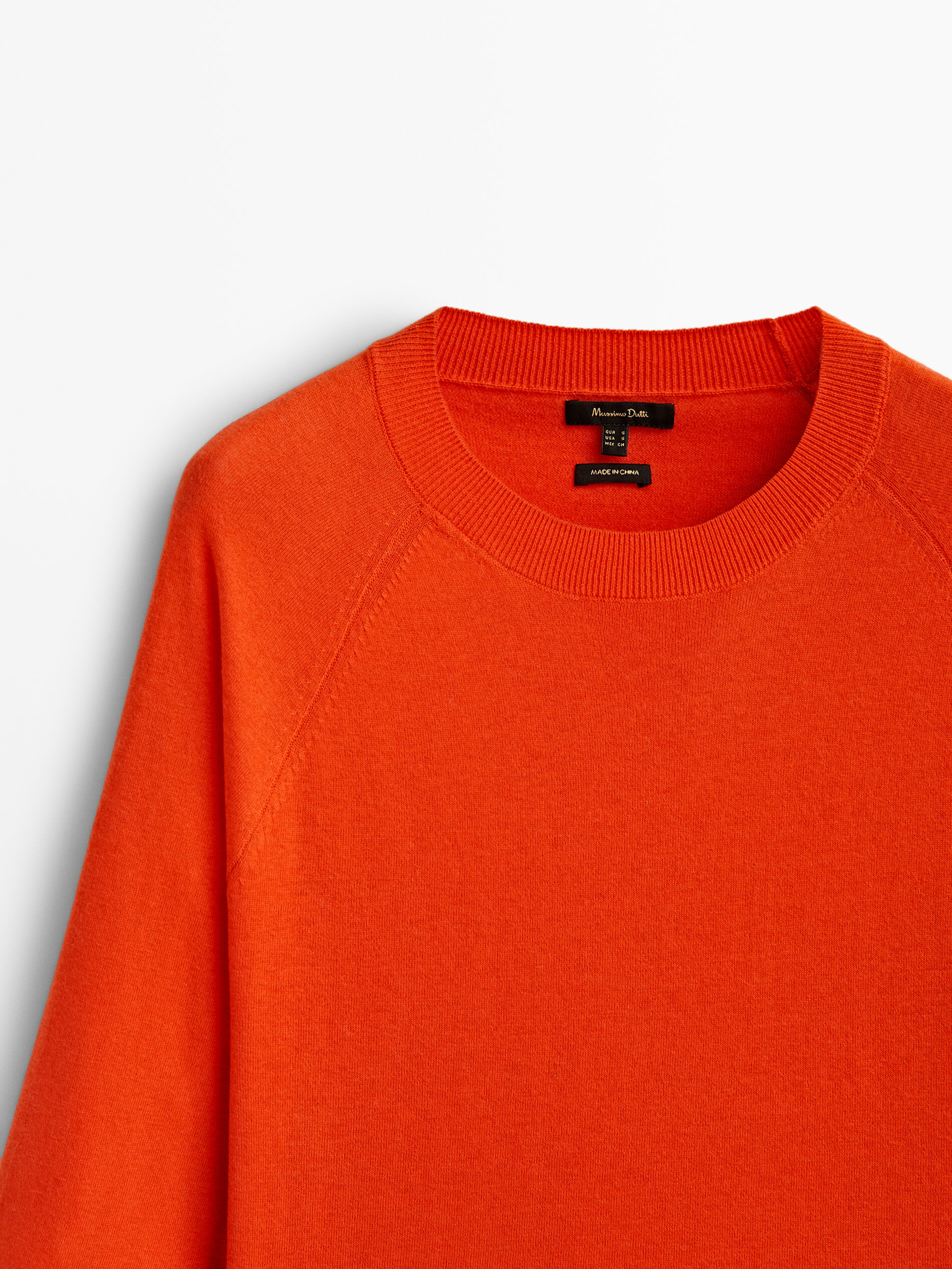 Wool and cashmere crew neck sweater Massimo Dutti Singapore