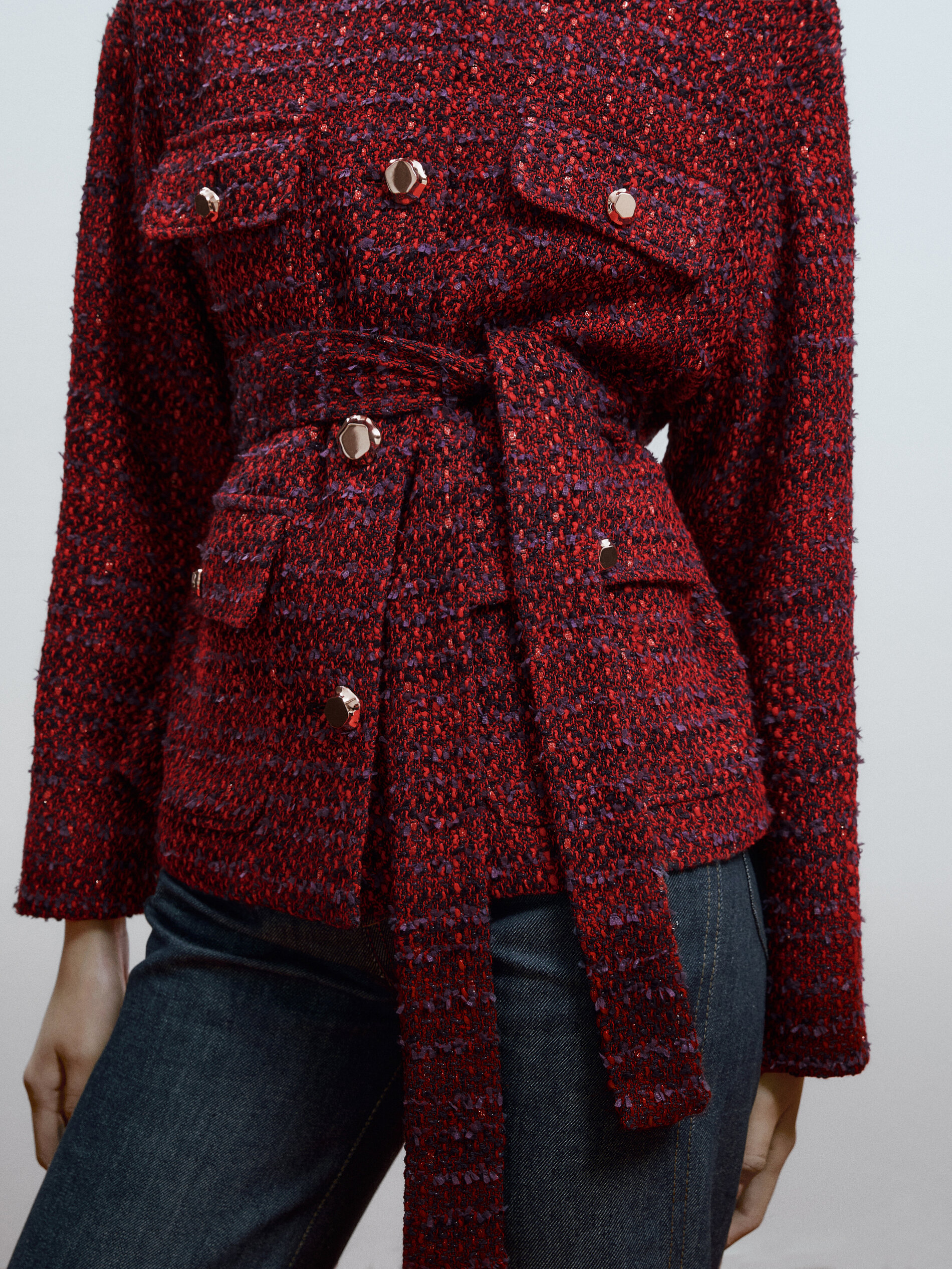 massimo dutti belted coat