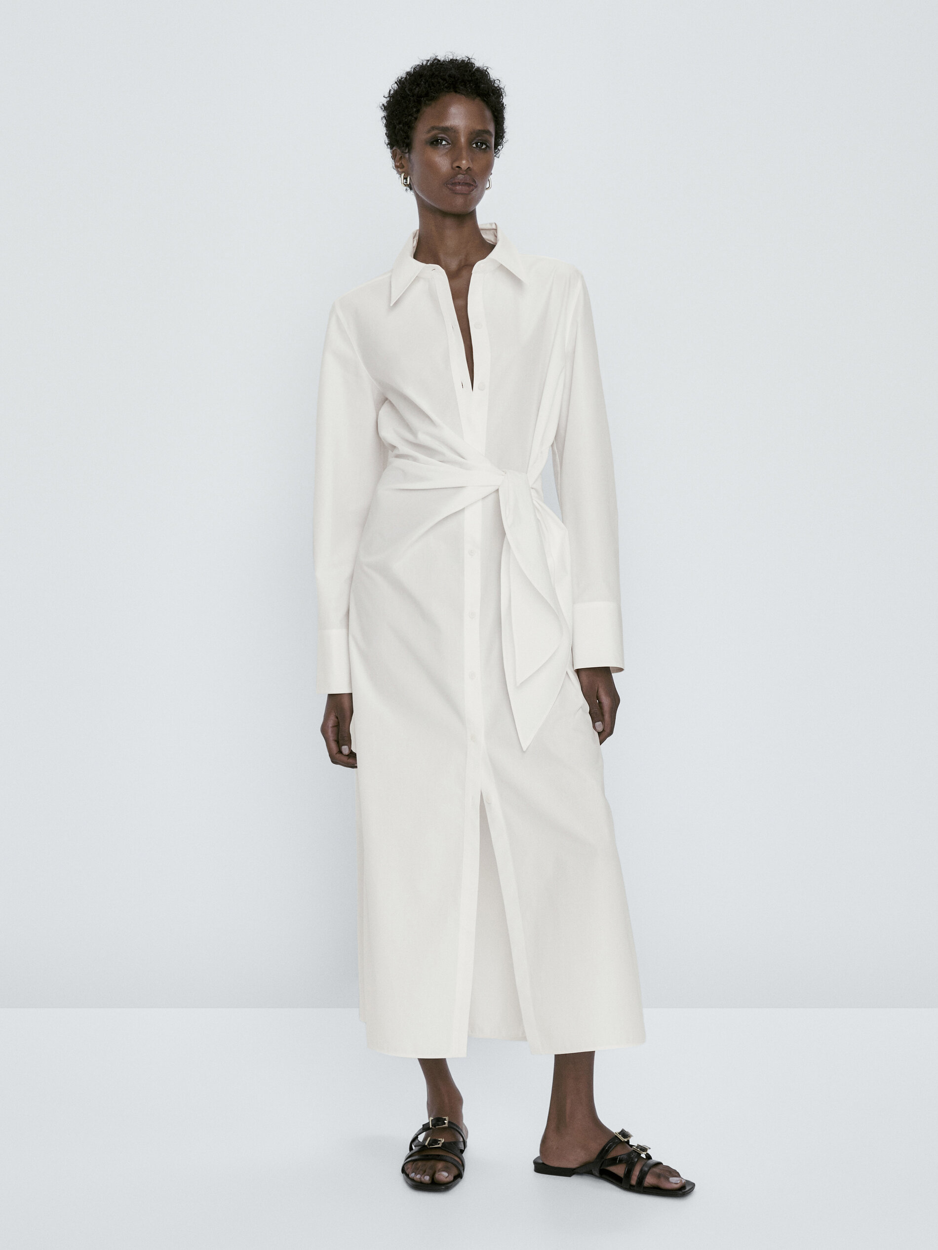 Robe blanche massimo dutti top