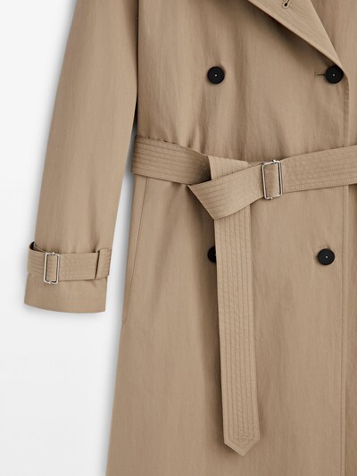 kussen Higgins test Technical trench coat with belt - Massimo Dutti United States of America