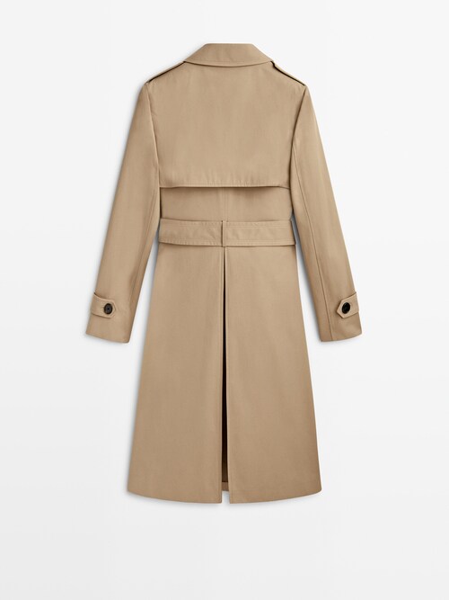 boom Stat Hvad Trench coat with belt - Massimo Dutti India