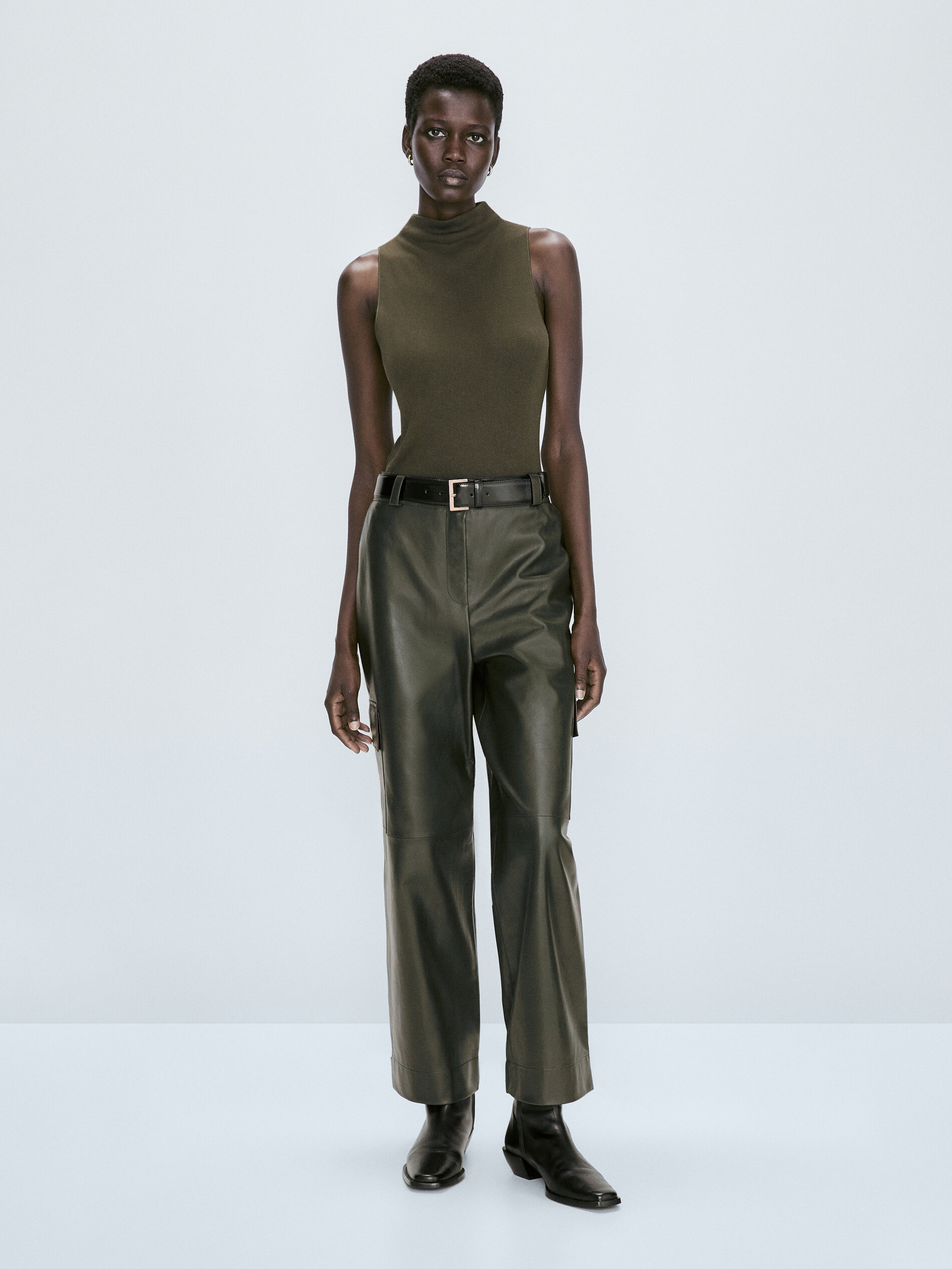 mock turtleneck with pocket