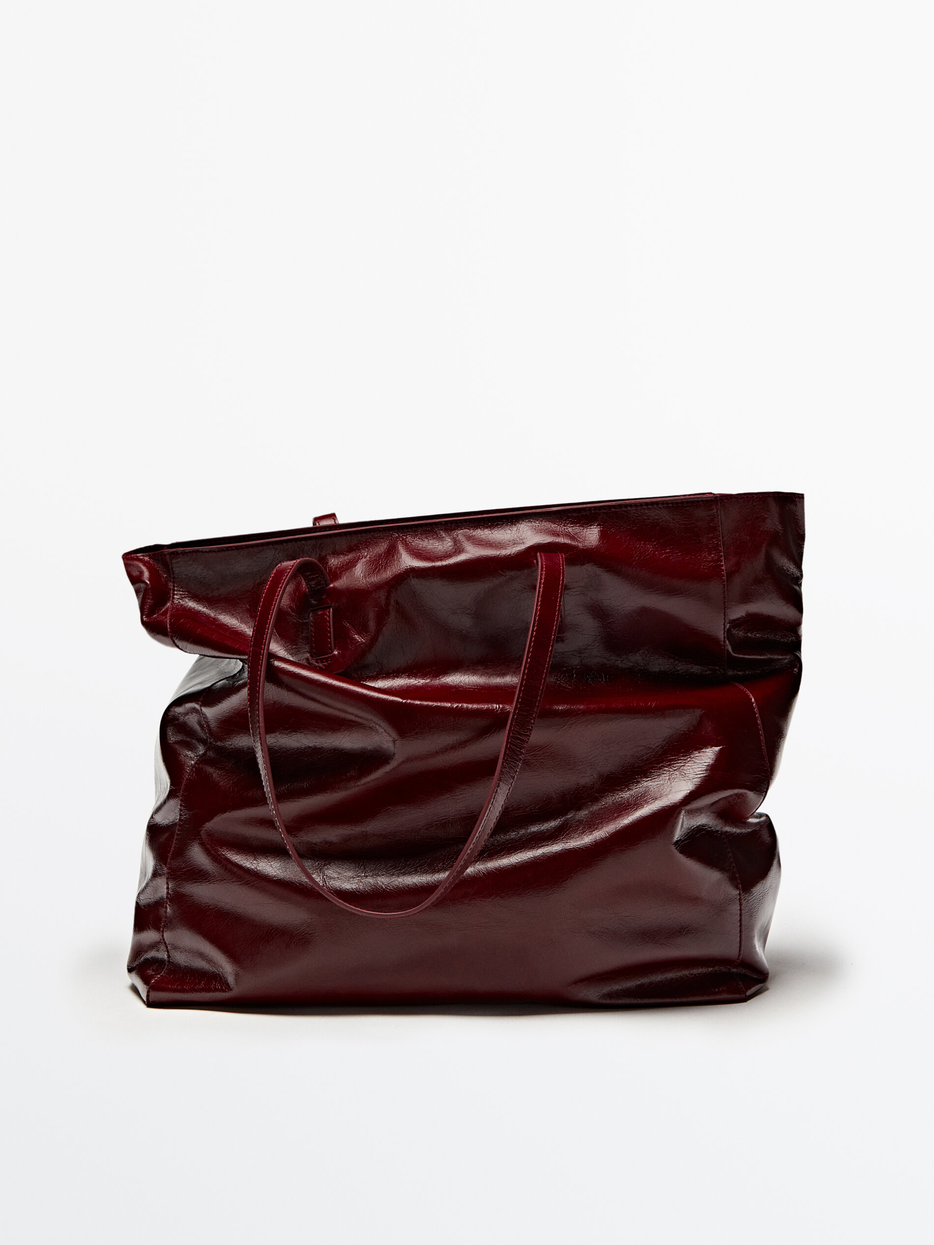 The Lady Leather Handbag | Burgundy Collective