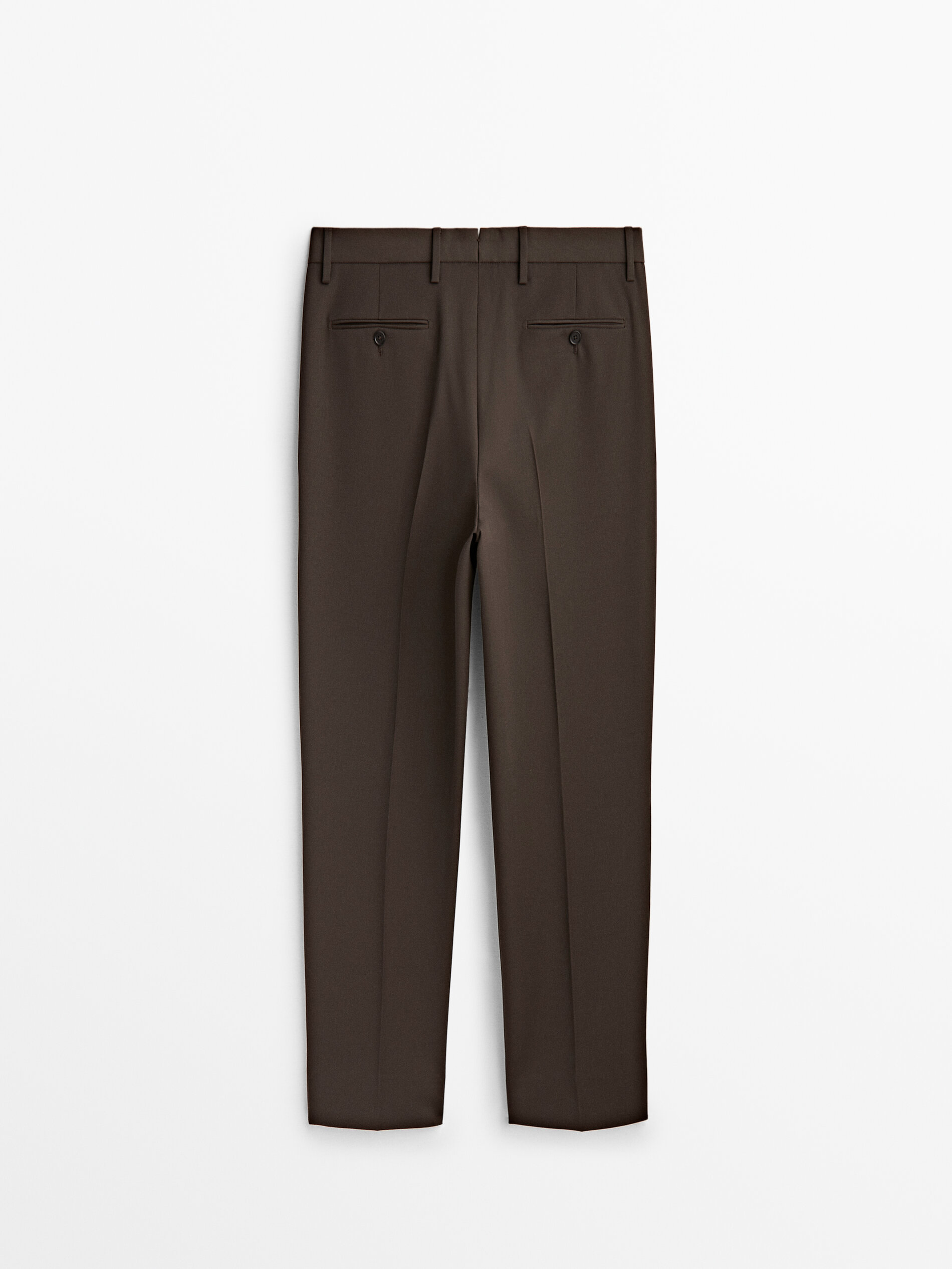 ASOS DESIGN super skinny wool mix suit pants in dark brown tweed  ASOS