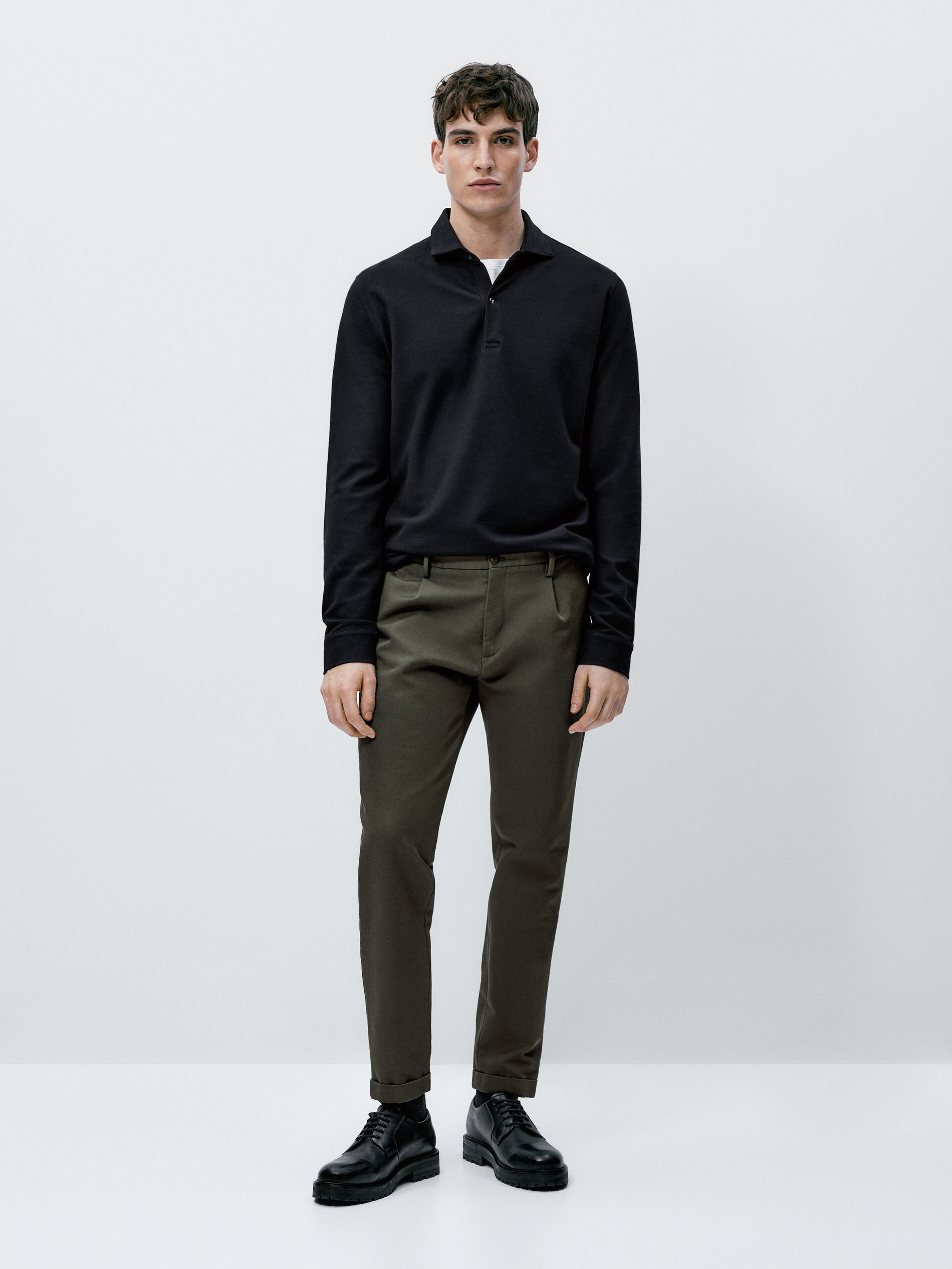 Polo manga larga con y lana - España