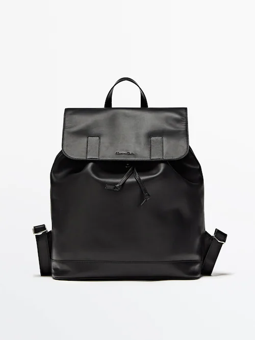 Black backpack Limited - Massimo Dutti Kuwait