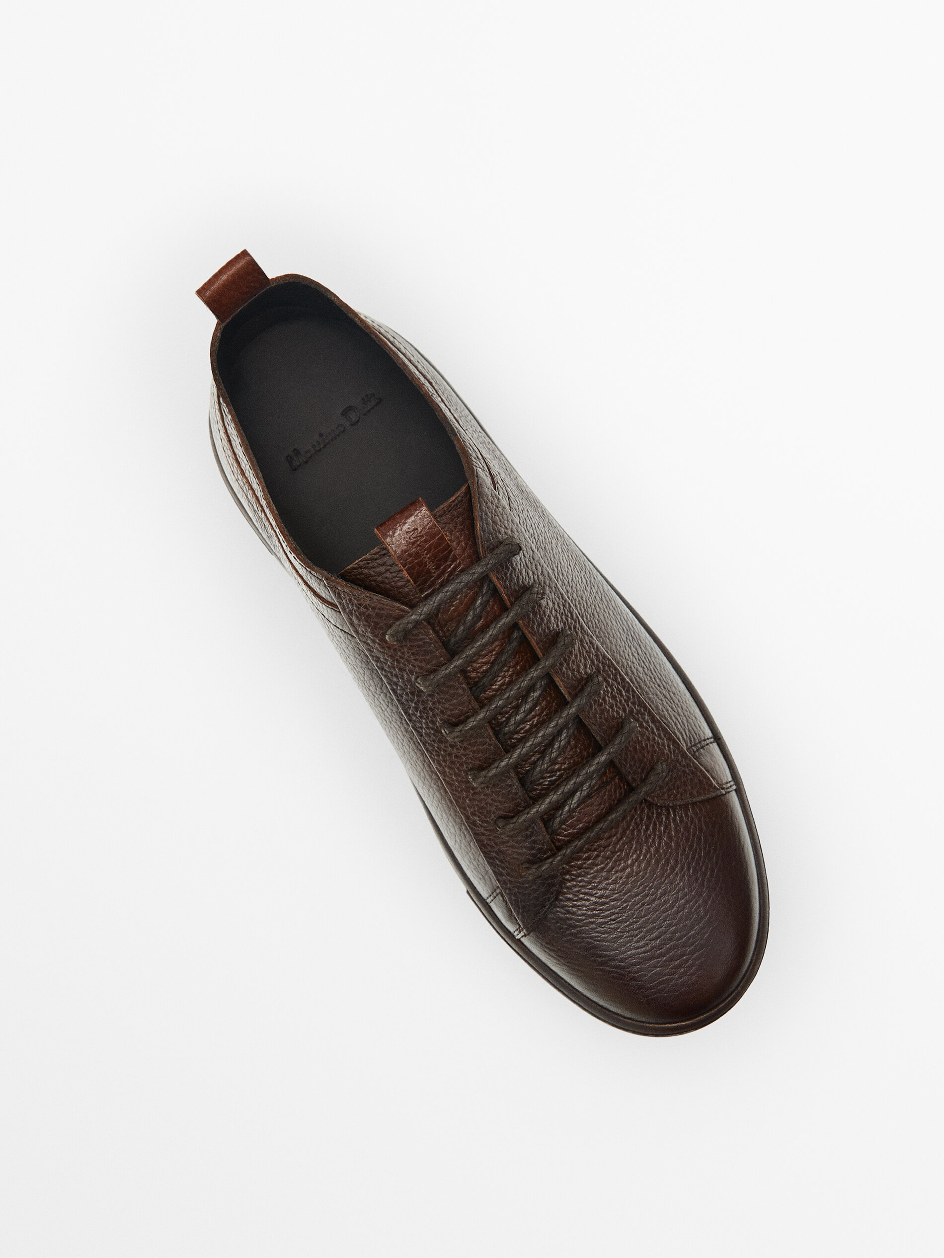 Leren sneakers - Massimo Dutti Nederland