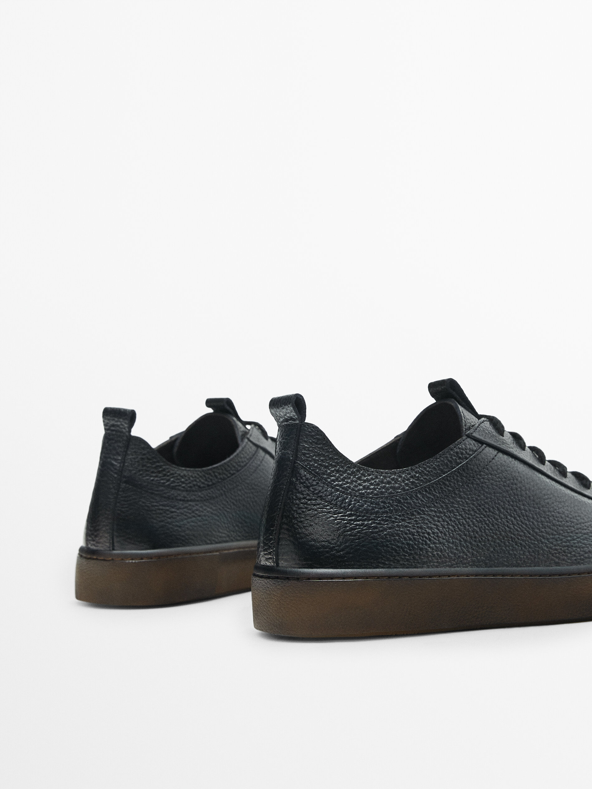 Leren sneakers - Massimo Dutti Nederland