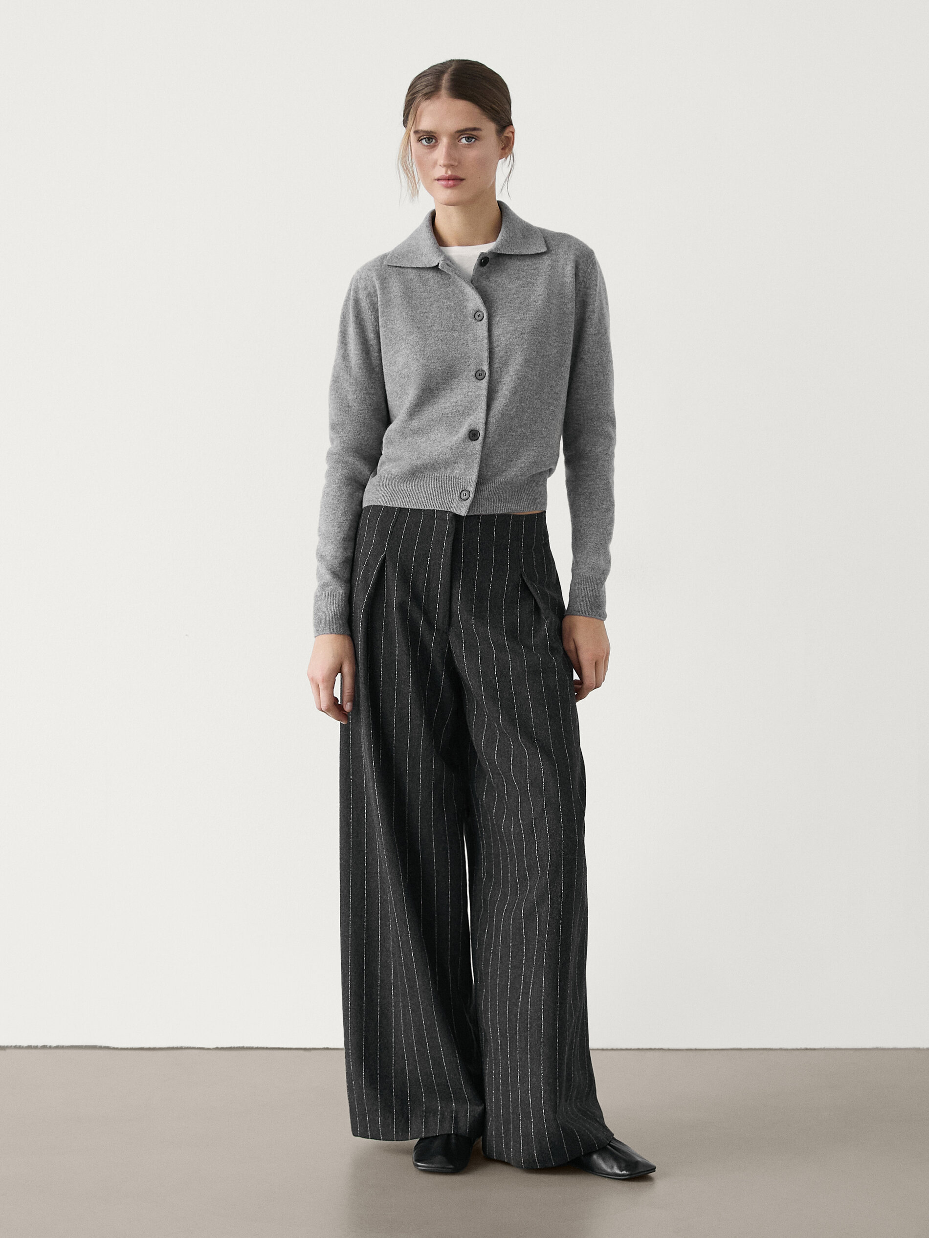 Dutti Mujer Pantalon Palazzo Massimo Dutti Wide Leg Massimo Dutti