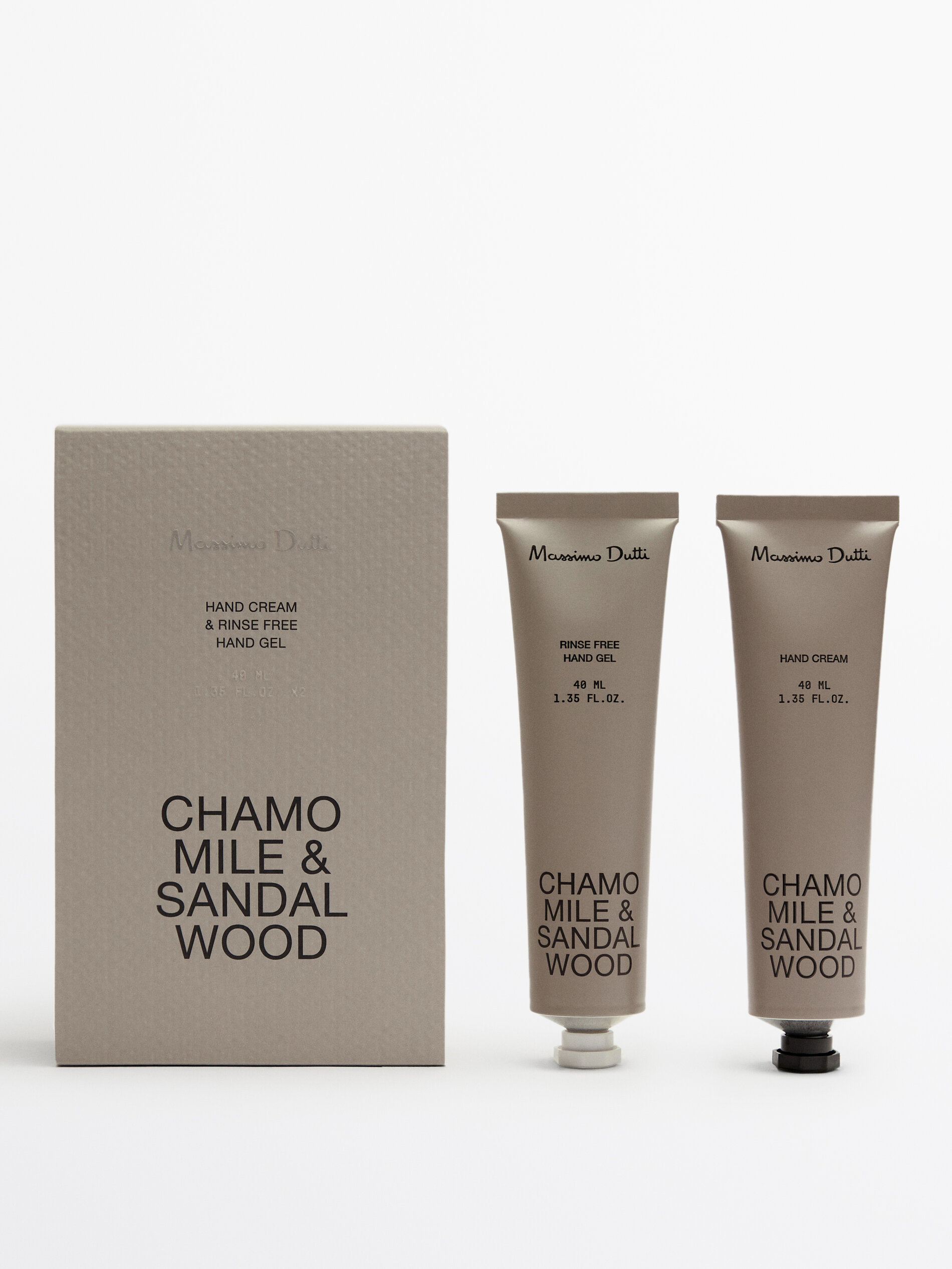 40 ml Chamomile Sandalwood hand cream and cleansing gel pack