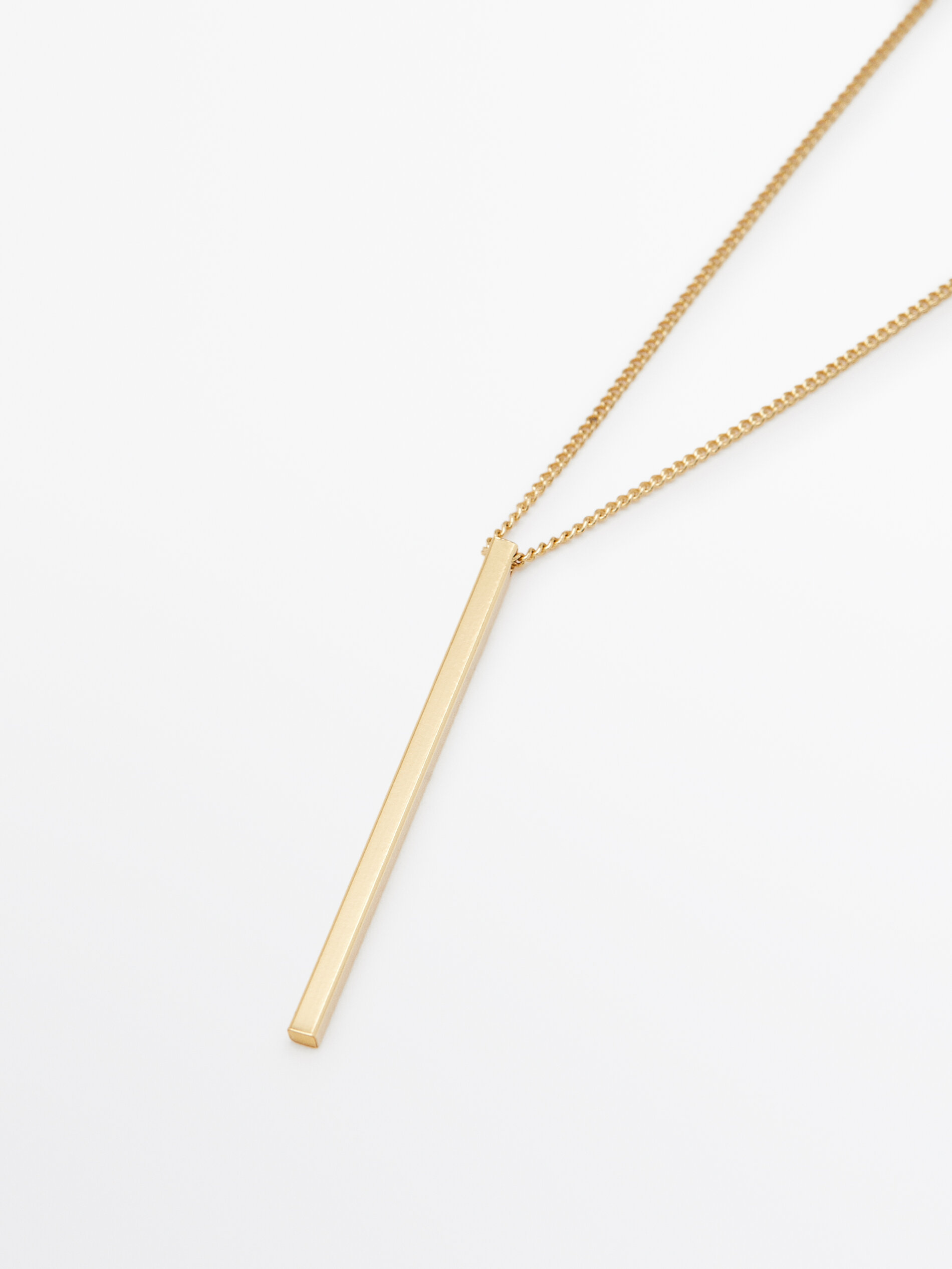 14k gold 2025 bar necklace