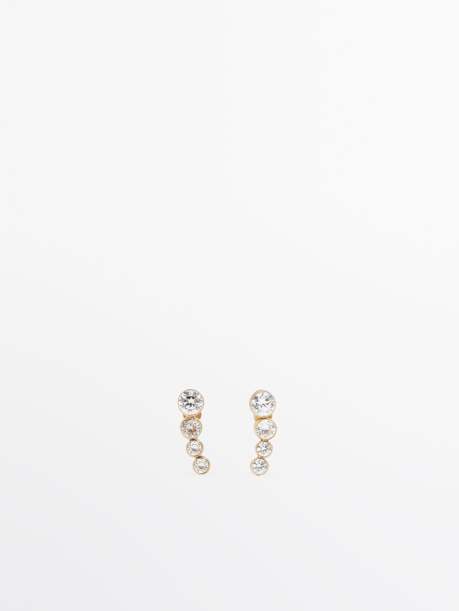Gold climber clearance earrings