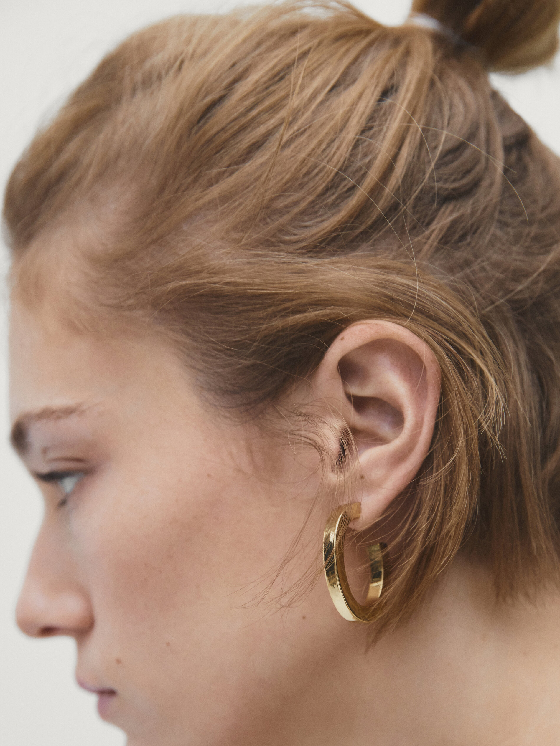 Large square hoop earrings