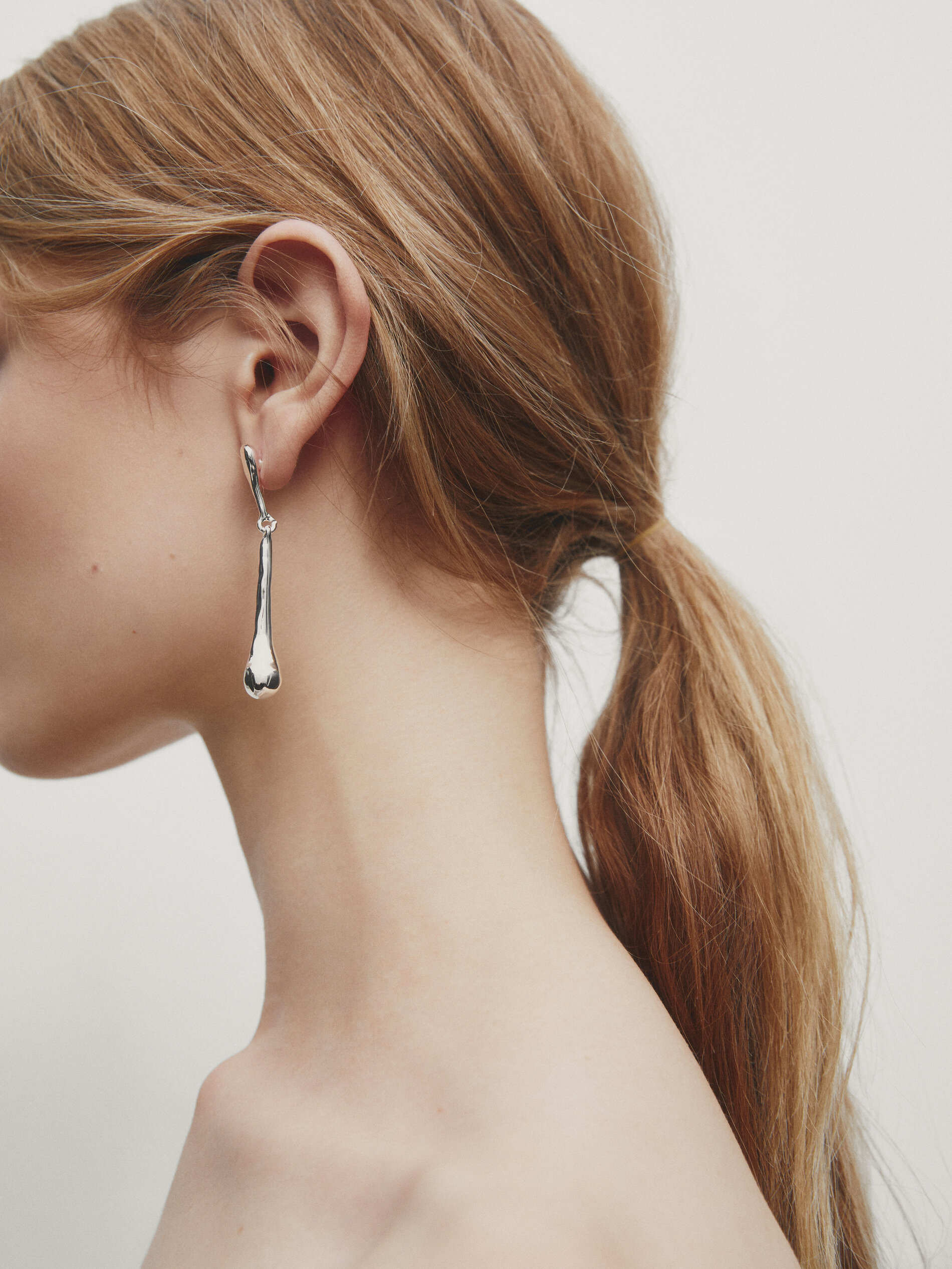 Gold and silver best sale dangle earrings