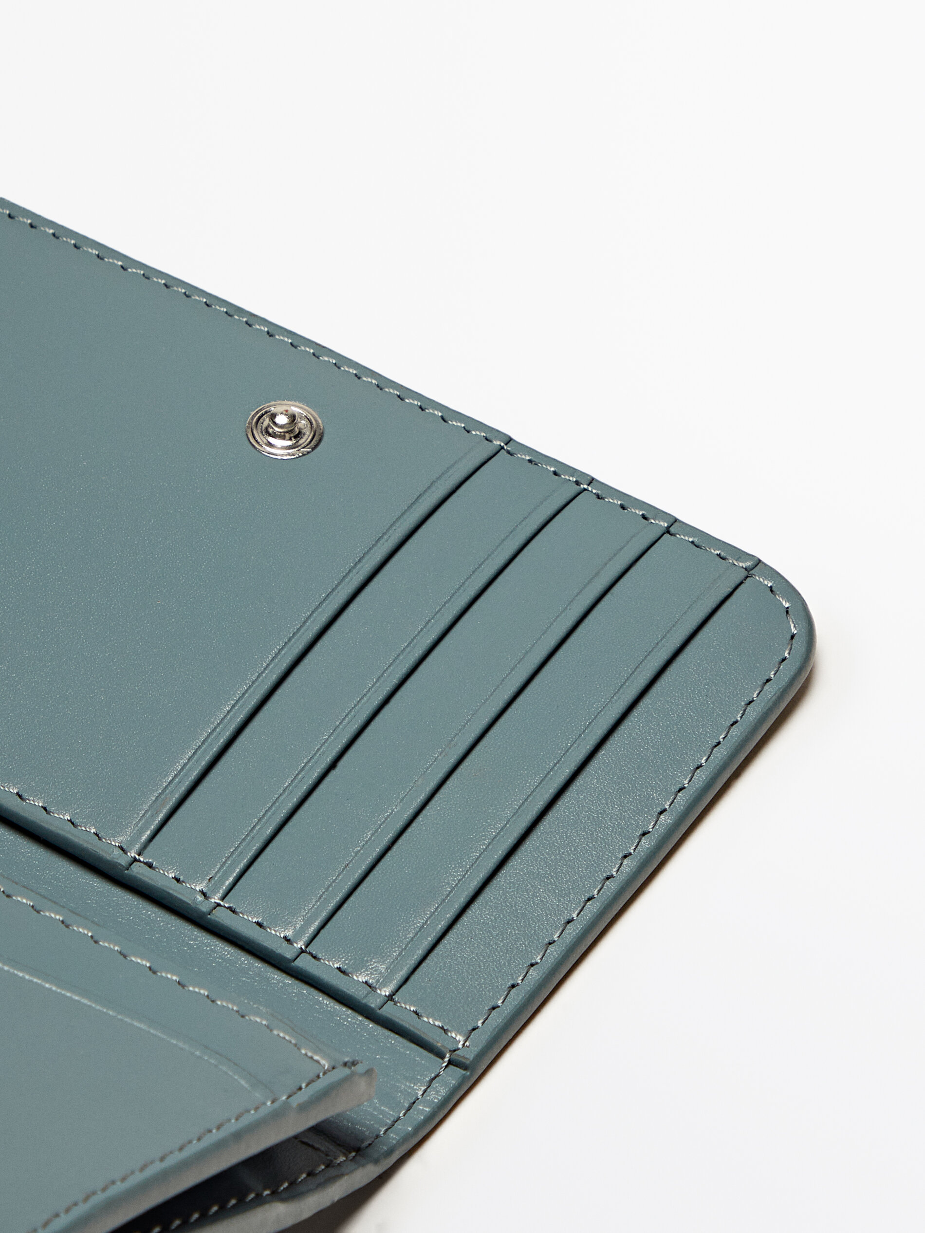 Leather wallet Light Blue Mole Brown Black Khaki