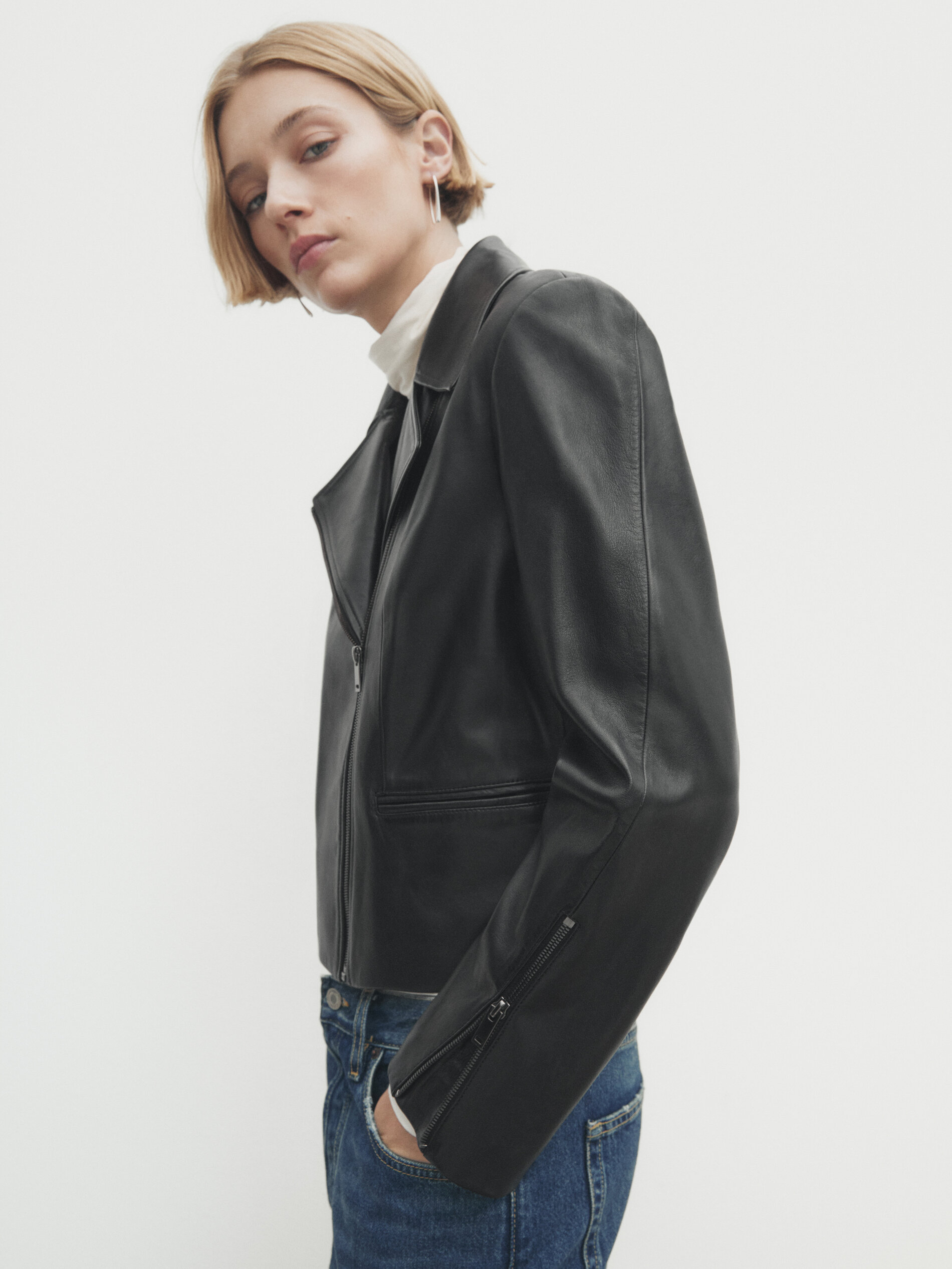 Biker jacket sale massimo dutti