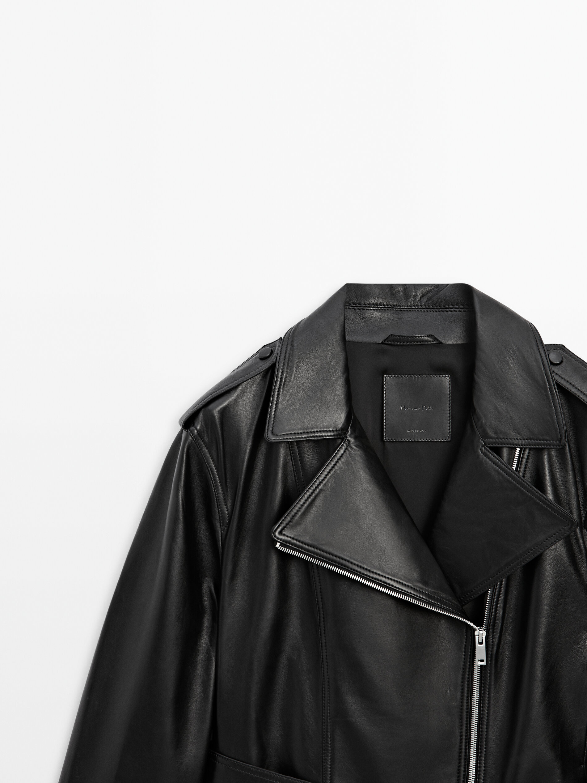 Biker jacket with hot sale belt