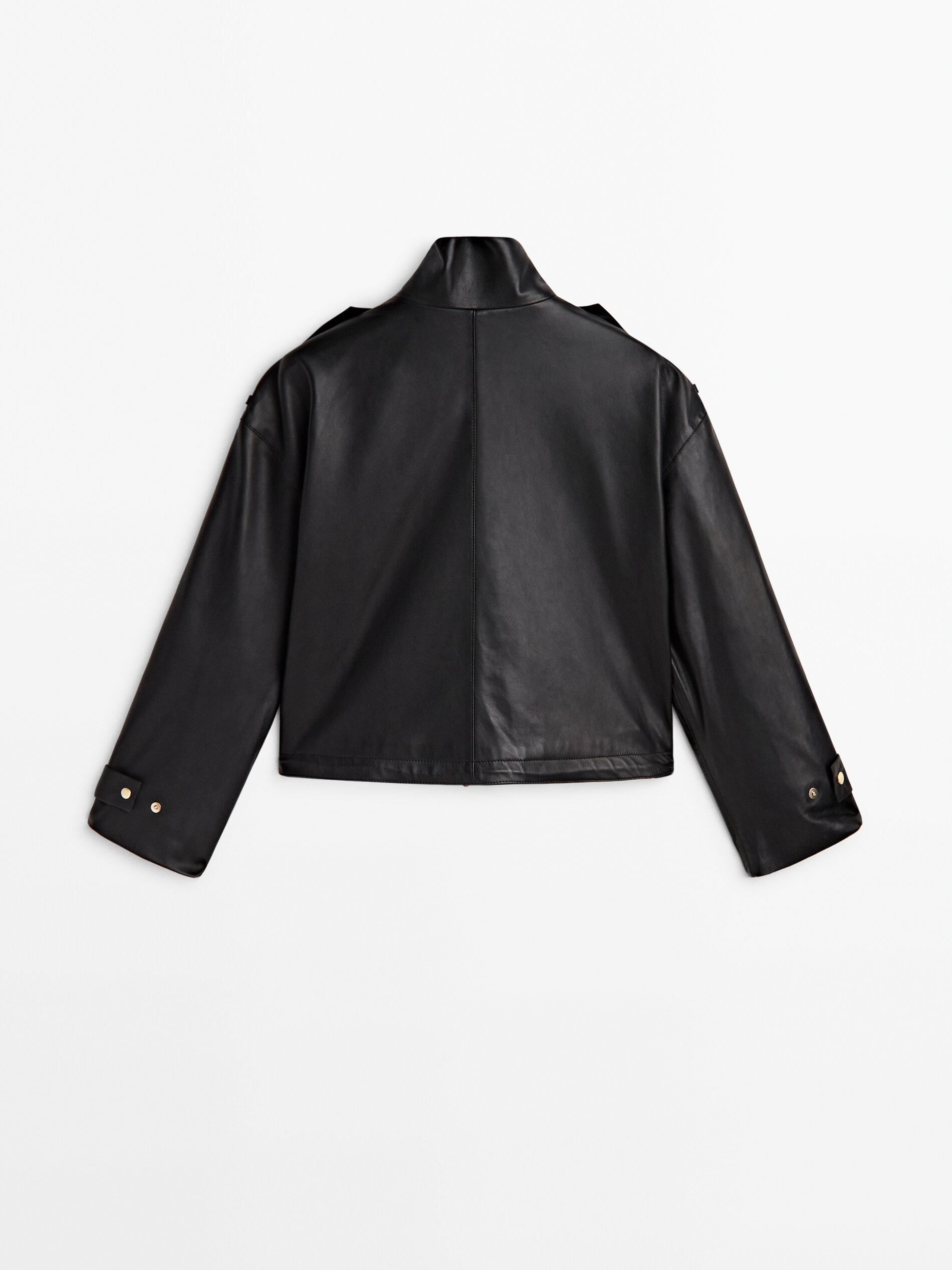 White and discount gold leather jacket