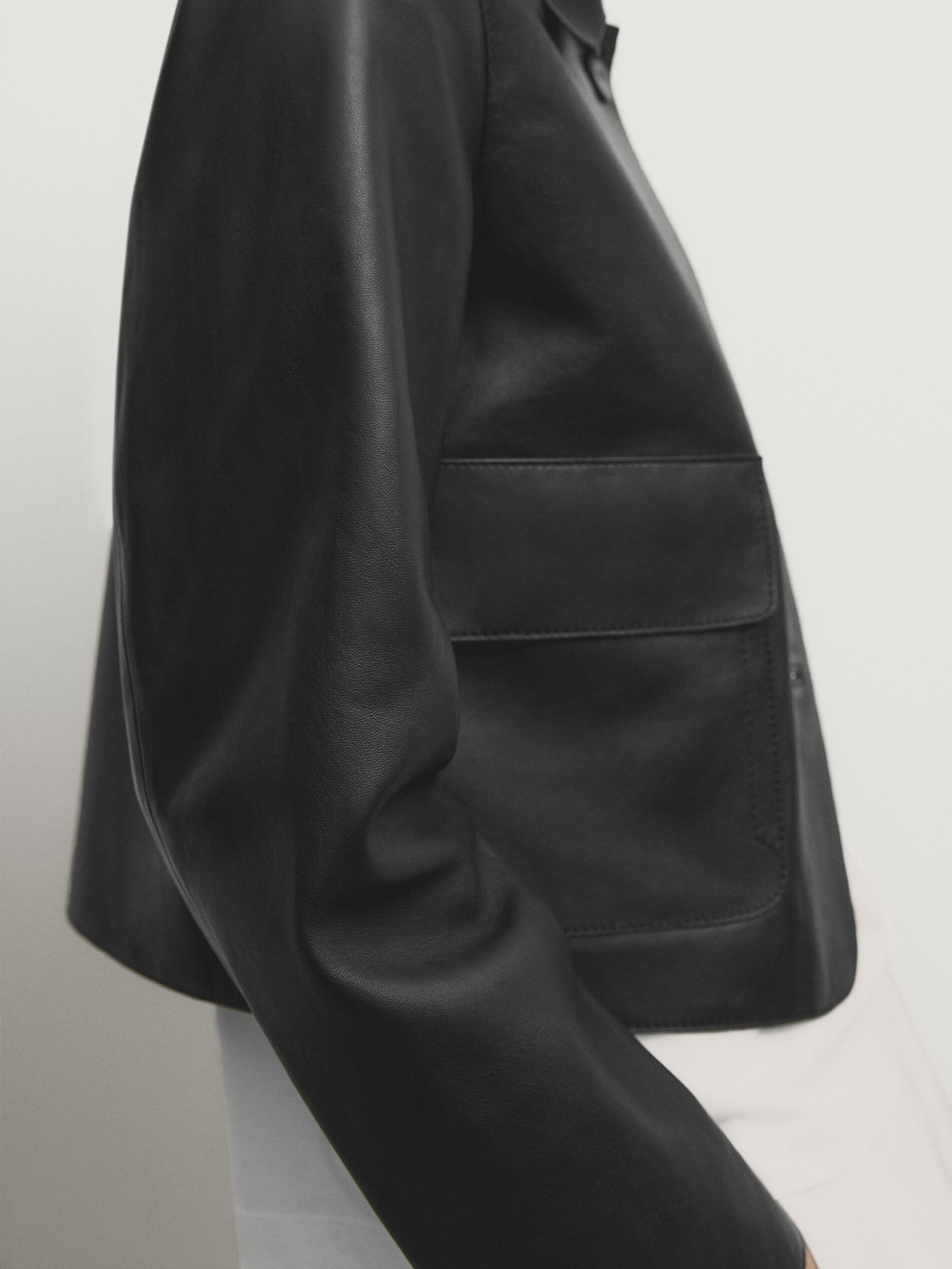 Weekday leather jacket hot sale