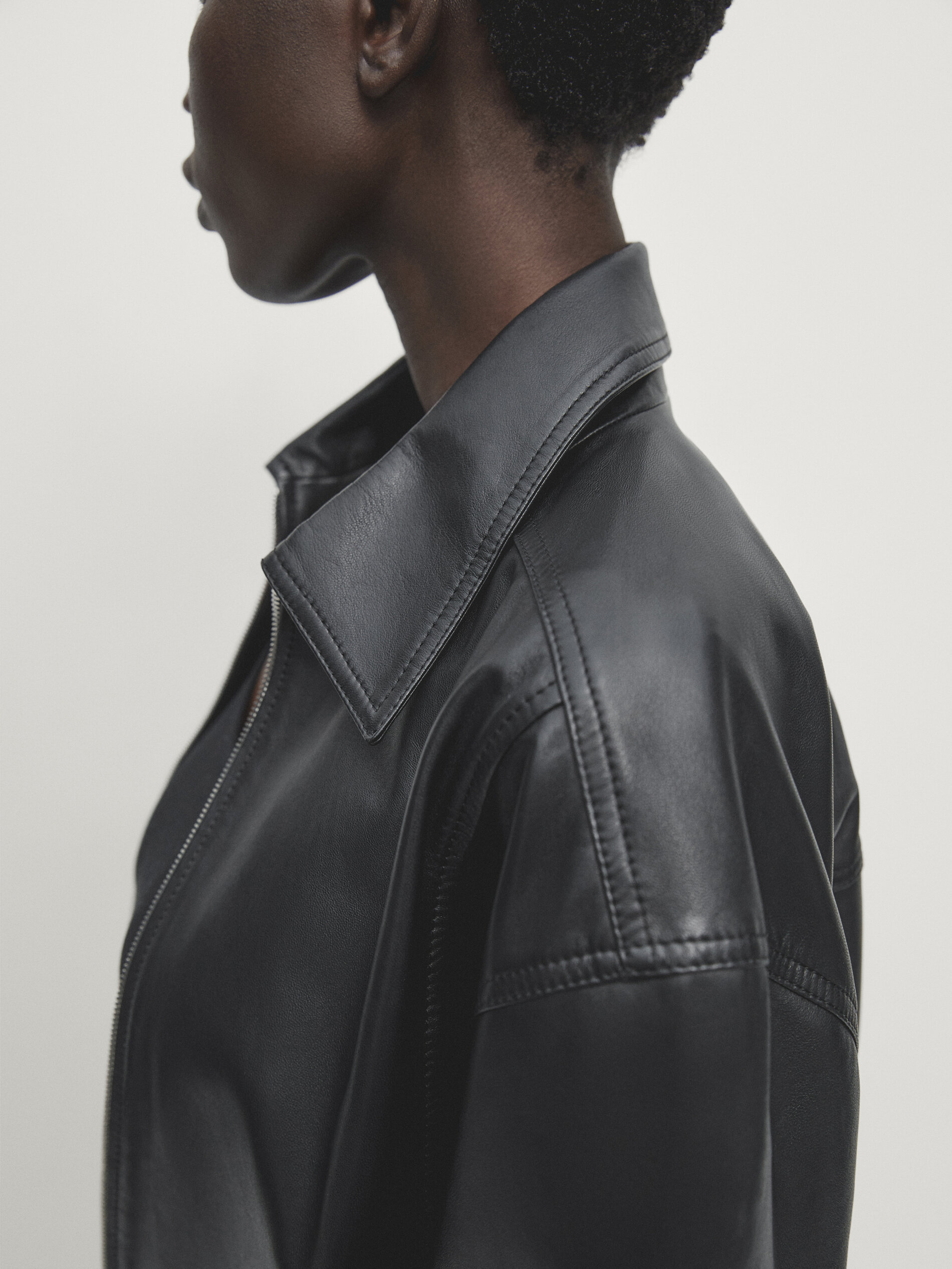 Shirt under leather hotsell jacket