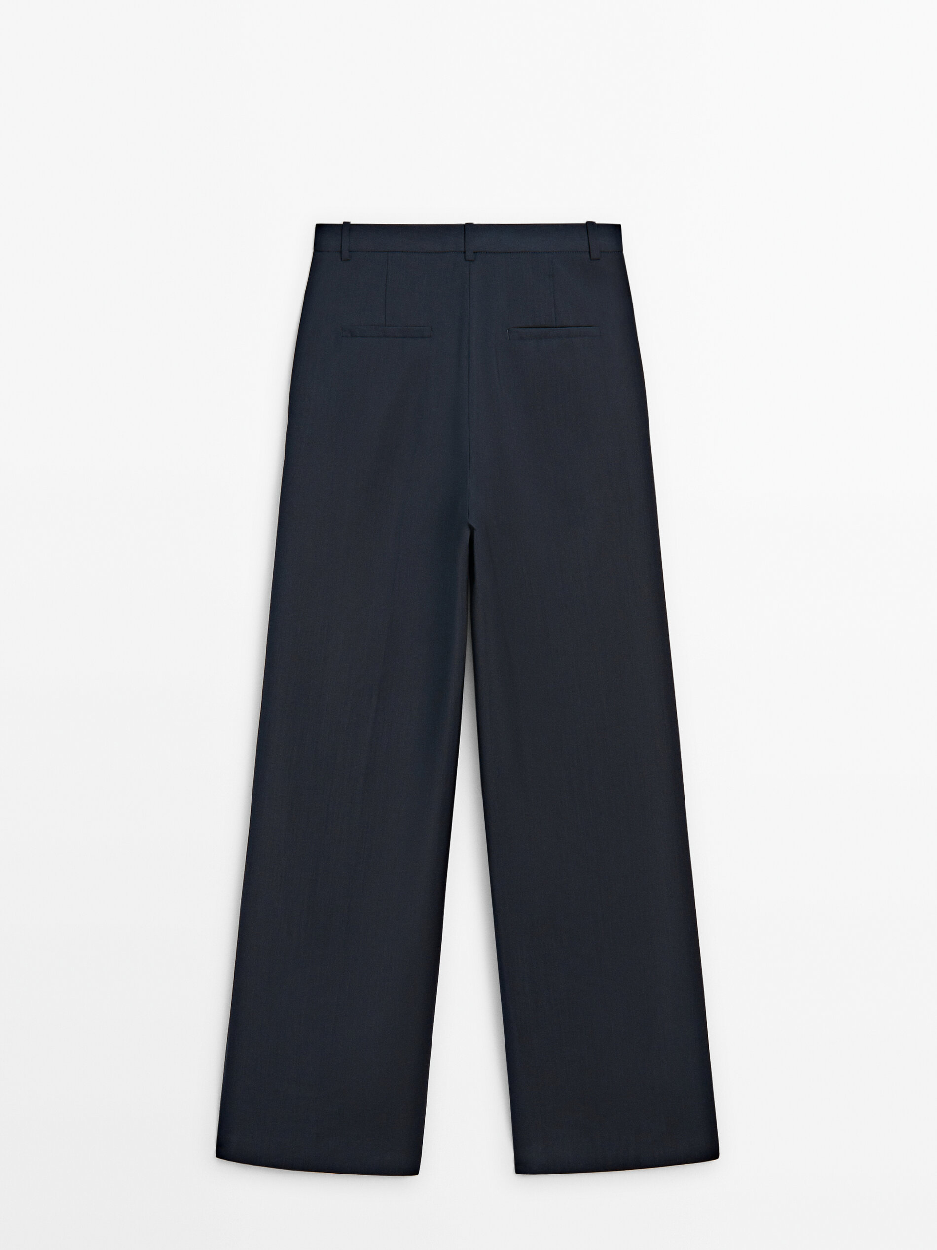 100% cool wool suit trousers · Navy Blue, Black · Dressy | Massimo Dutti
