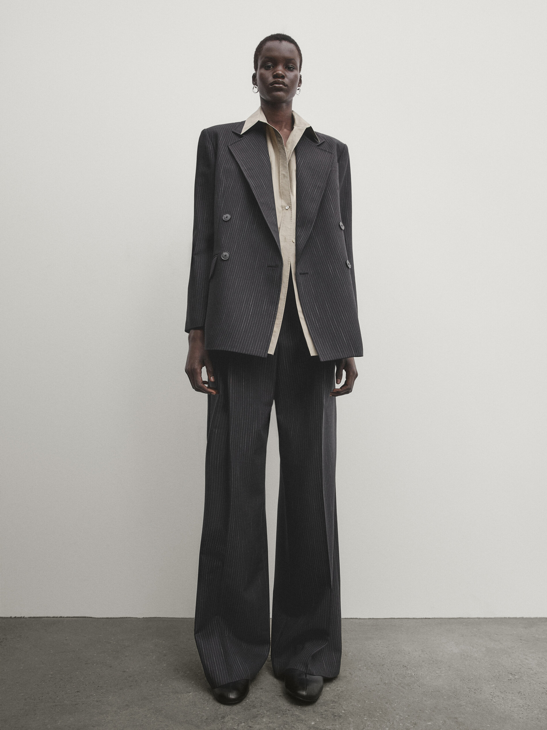 Massimo dutti wide sales leg trousers