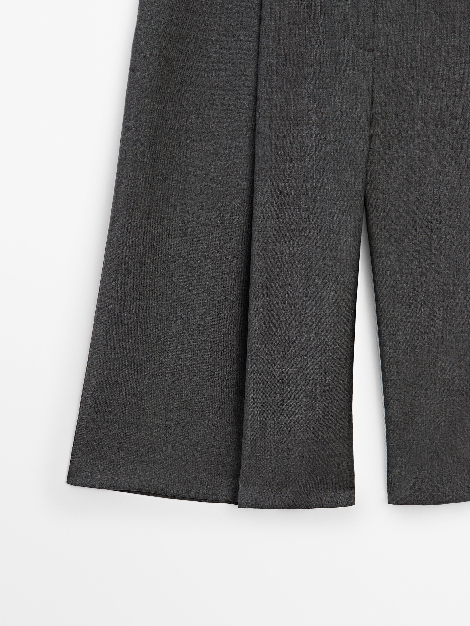 Grey wool shorts cheap