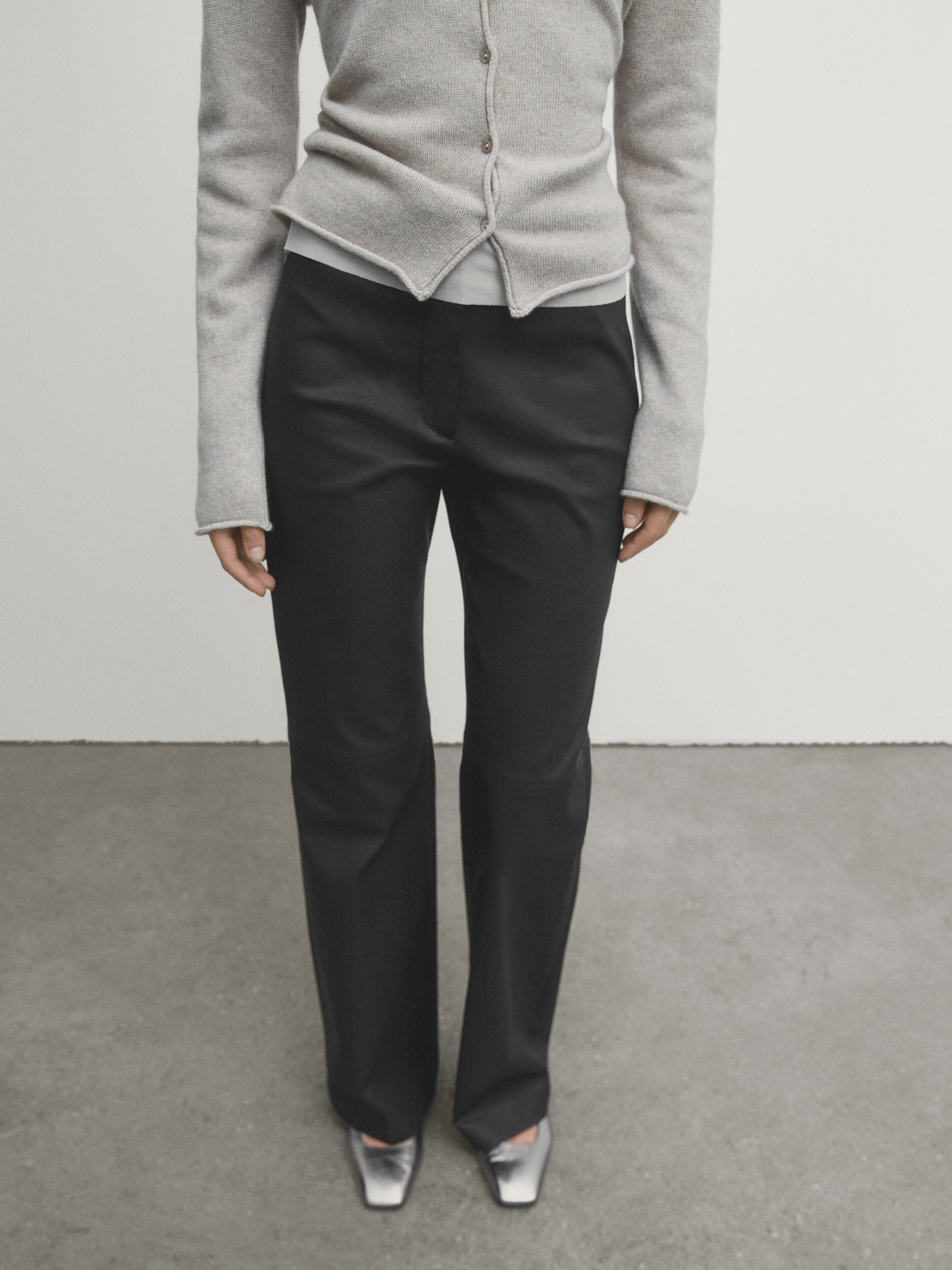 Pantalones encerados best sale massimo dutti