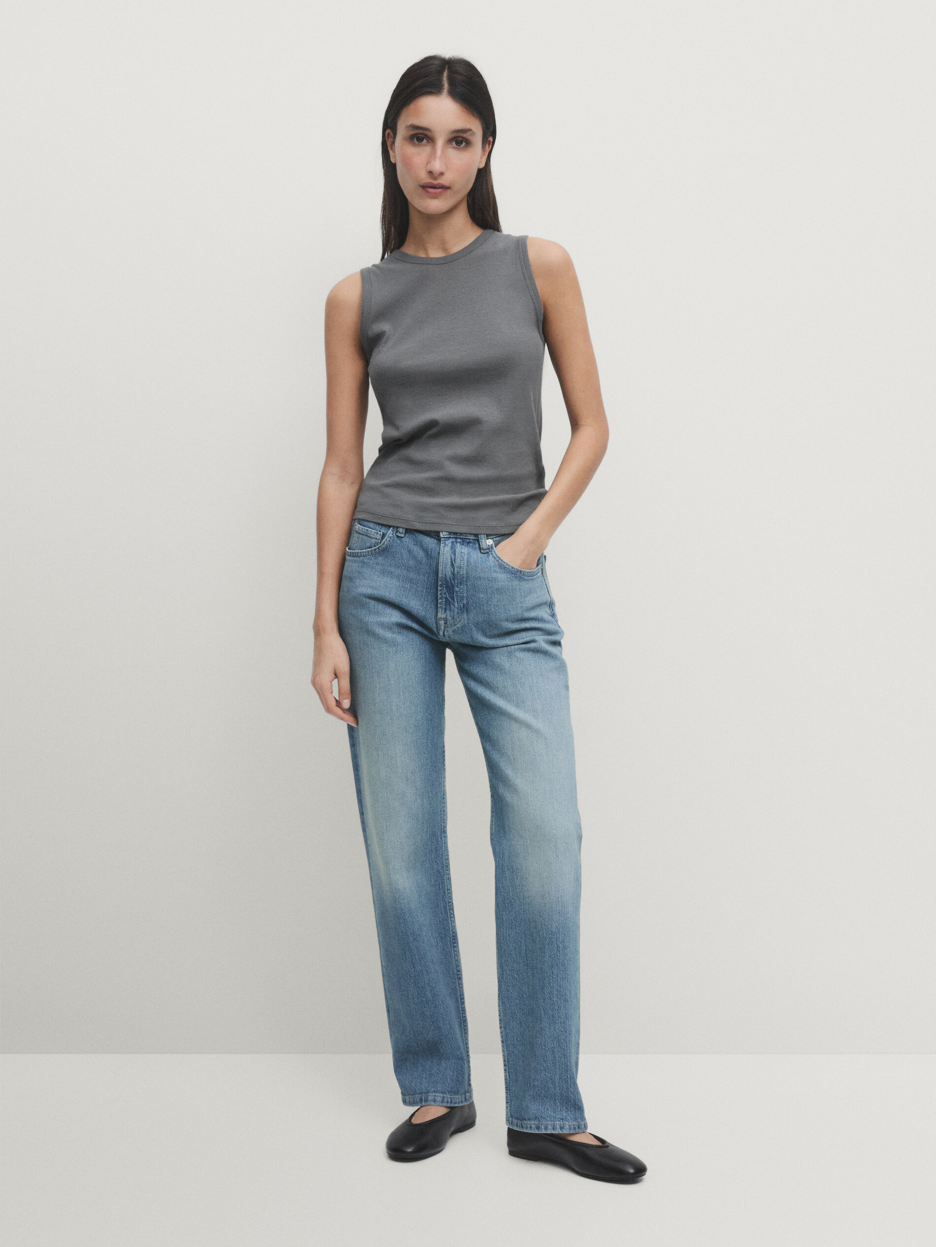 Jeans a vita media on sale