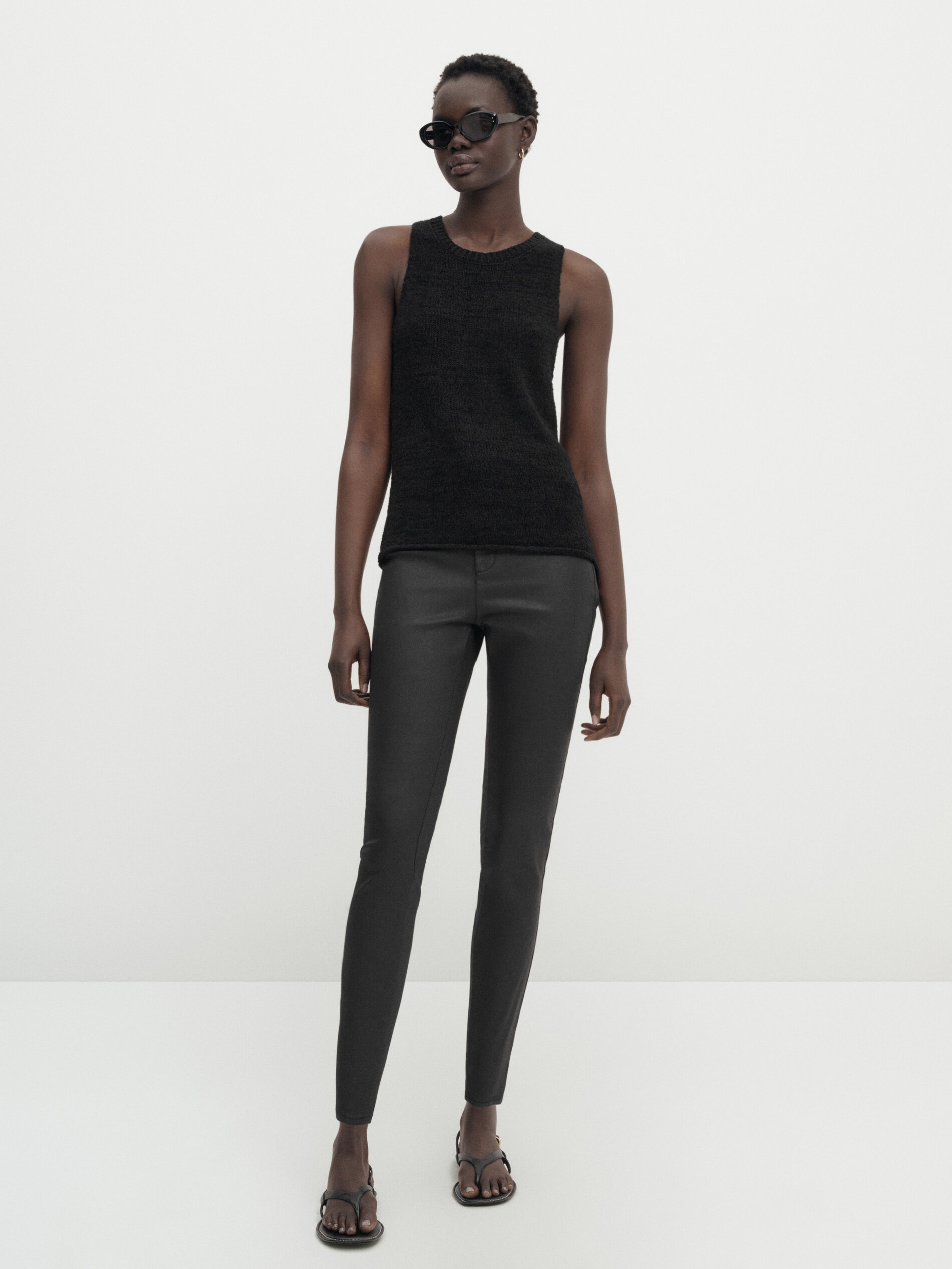 Zara Trafaluc Collection Pants Small Black Leggings Track Stripes Zip Front  S | Black leggings, Leggings are not pants, High waisted black leggings