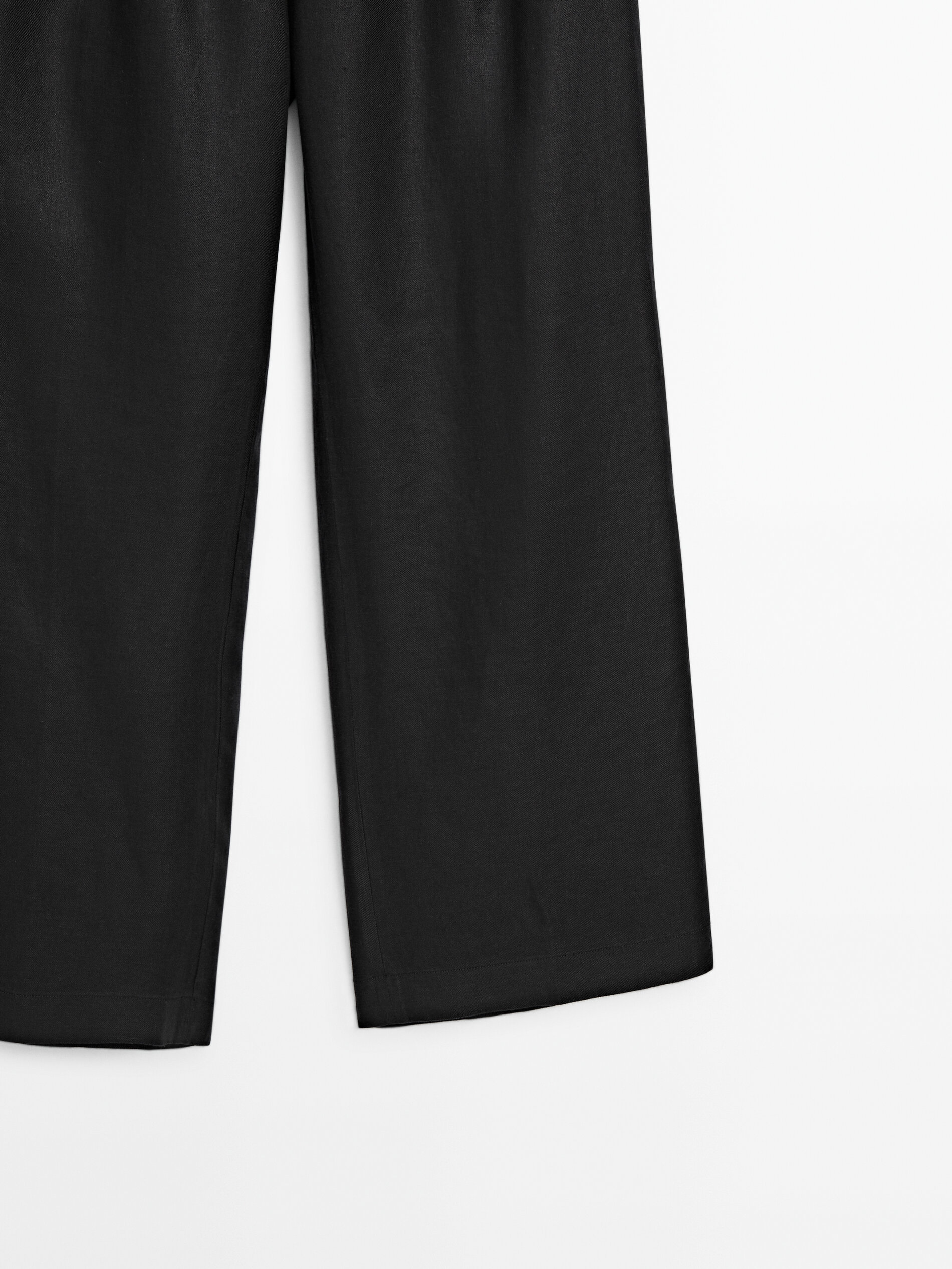 Black Linen Trouser - Women's Black Pants | Witchery