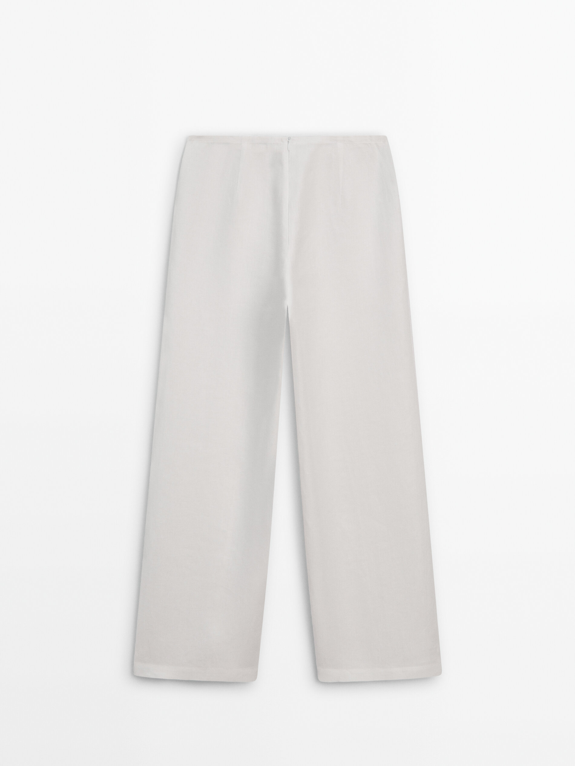 Massimo Dutti Women's Pink Linen Pants Trousers Tapered Leg US Size 4 / EUR  36 | eBay