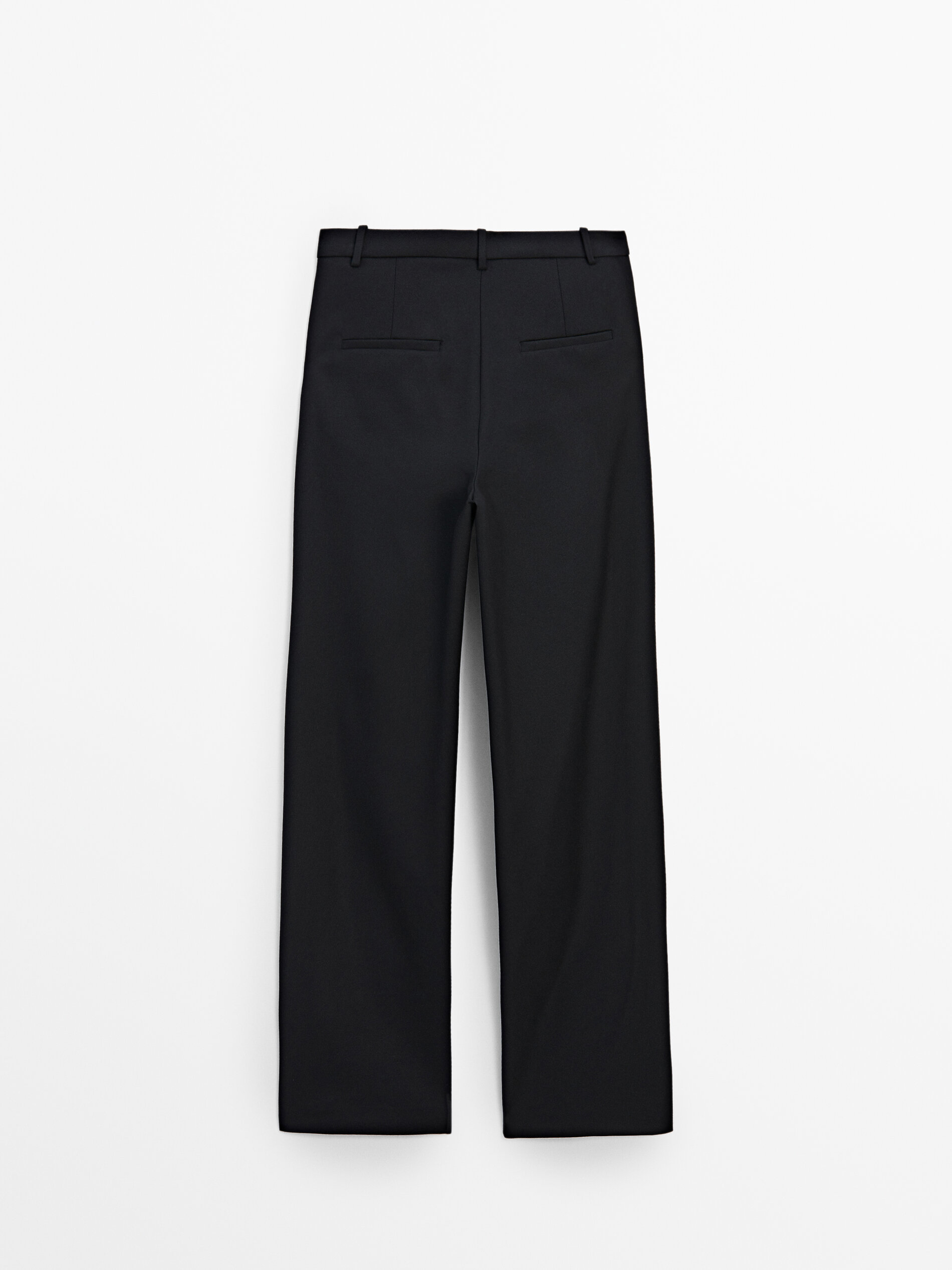 Massimo Dutti Slim Fit Linen Trousers in Pink — UFO No More