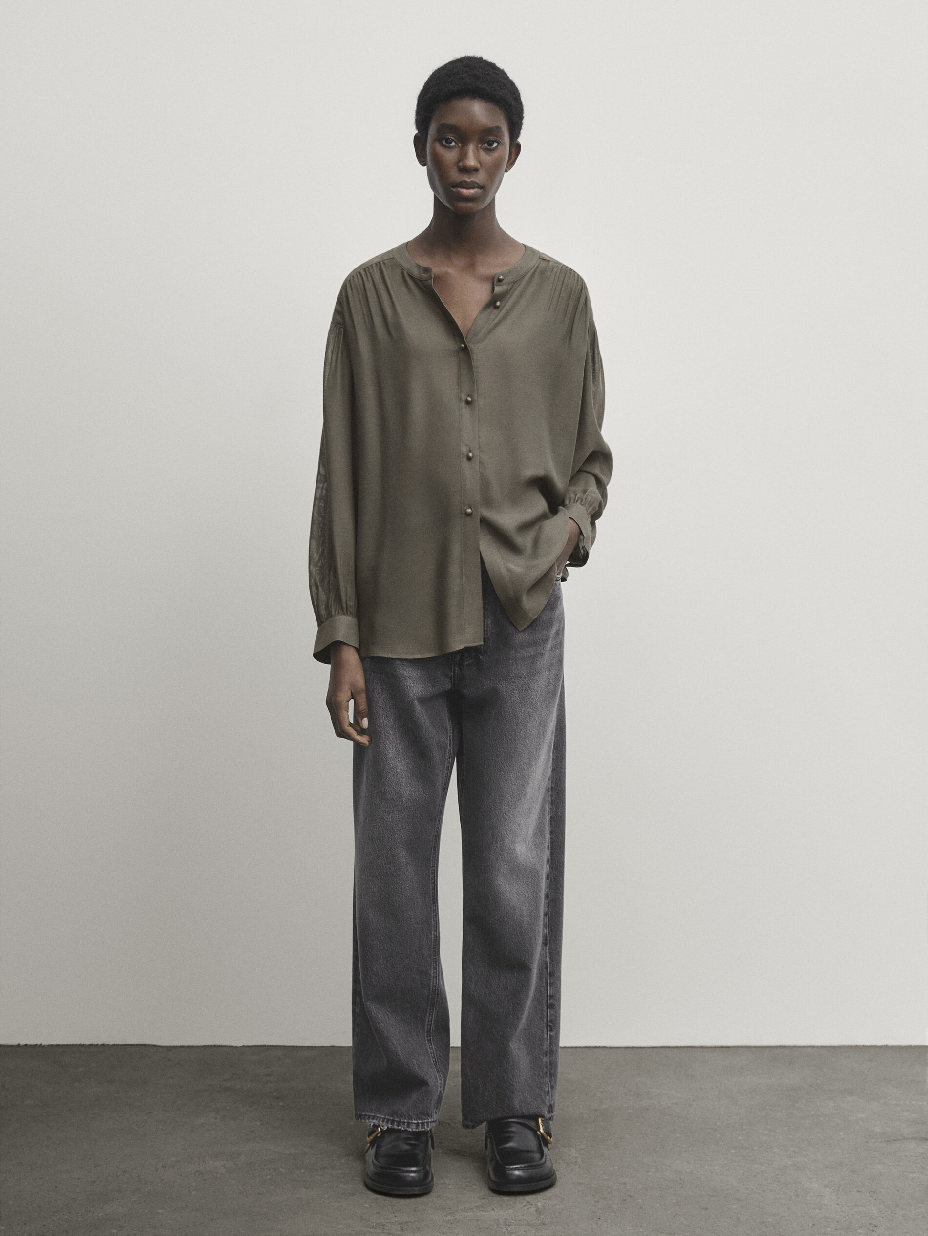 Polo cuello mao massimo dutti online