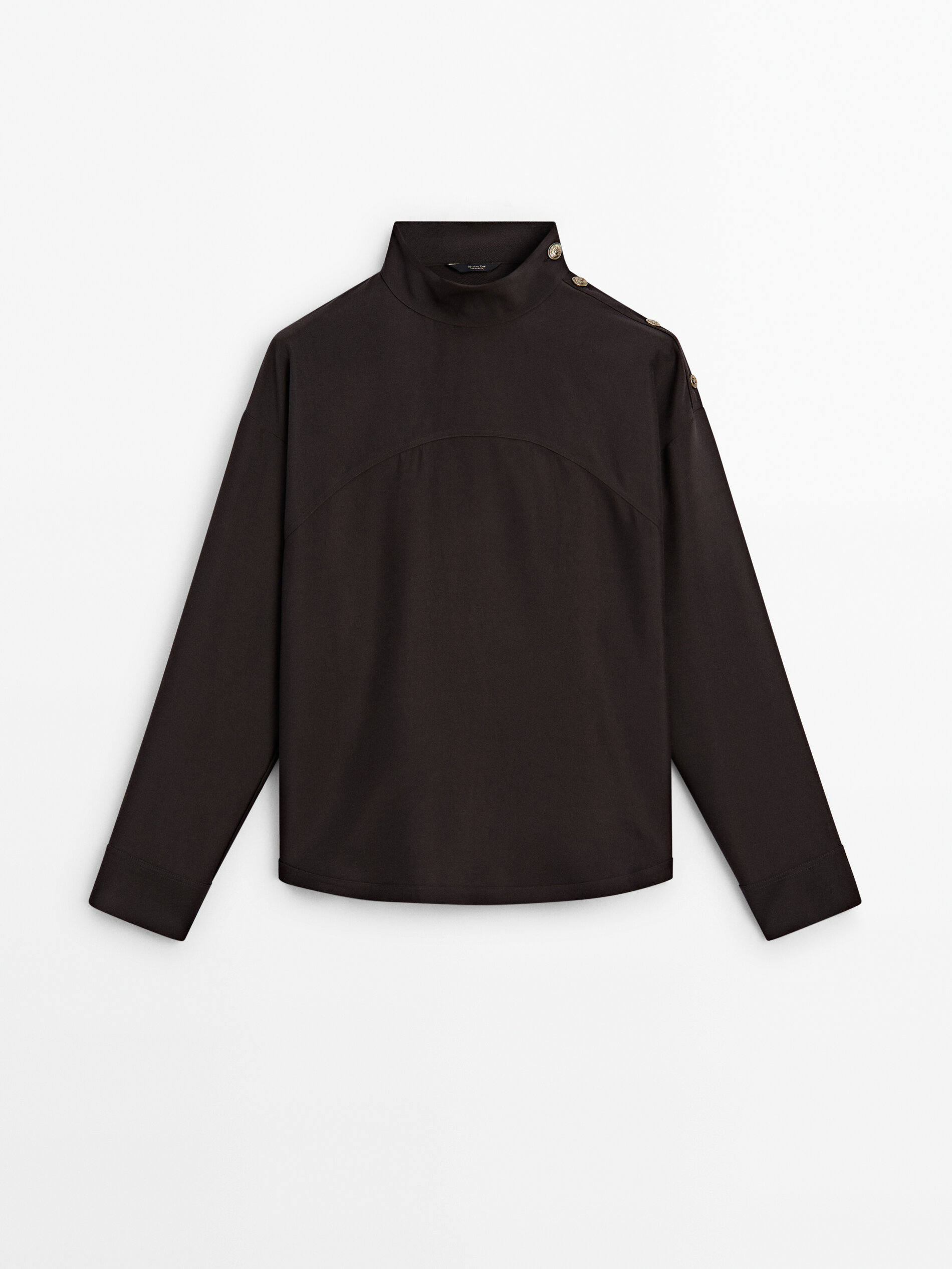 Blusa negra 2025 massimo dutti