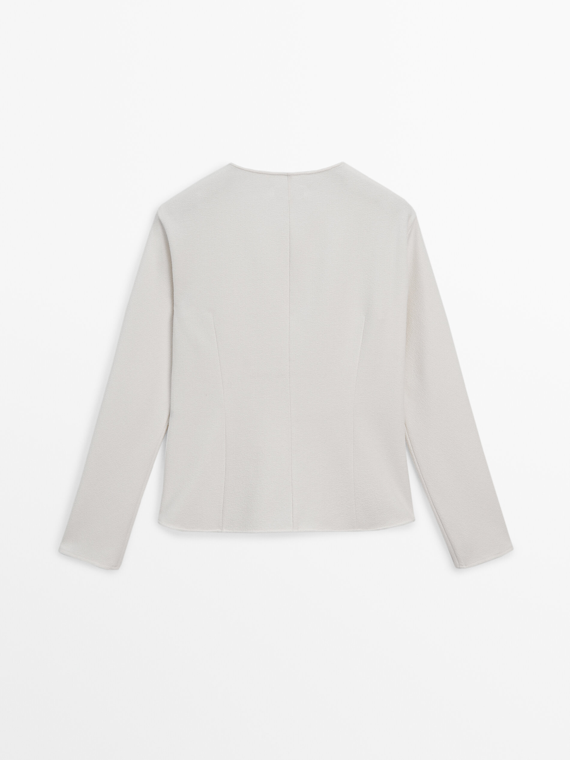 Blusa estructura botones Crudo Camisas Massimo Dutti