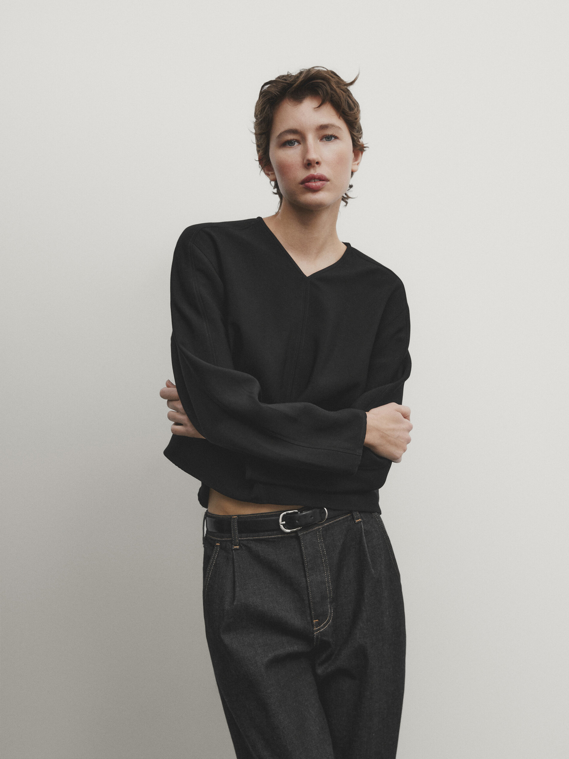 Blusa nera shop