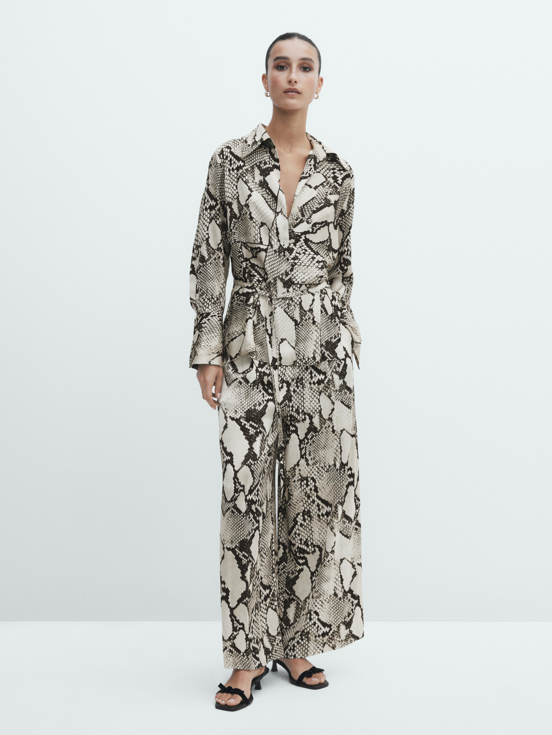 Massimo dutti outlet snake print dress