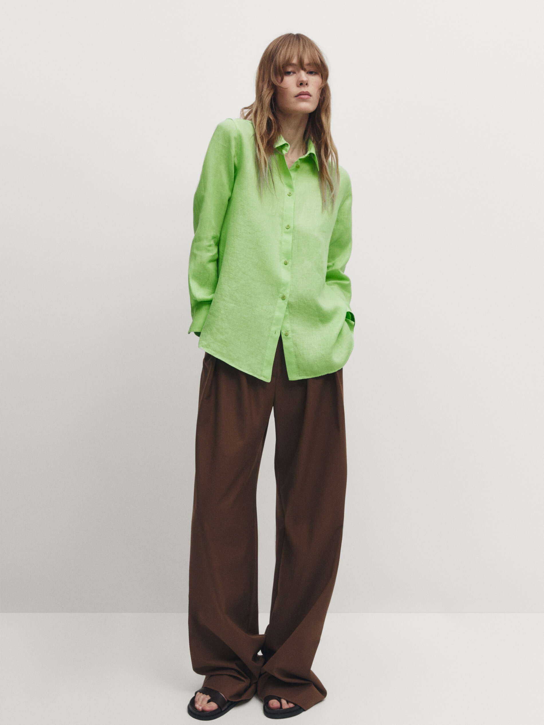 Camicia 100 new arrivals lino