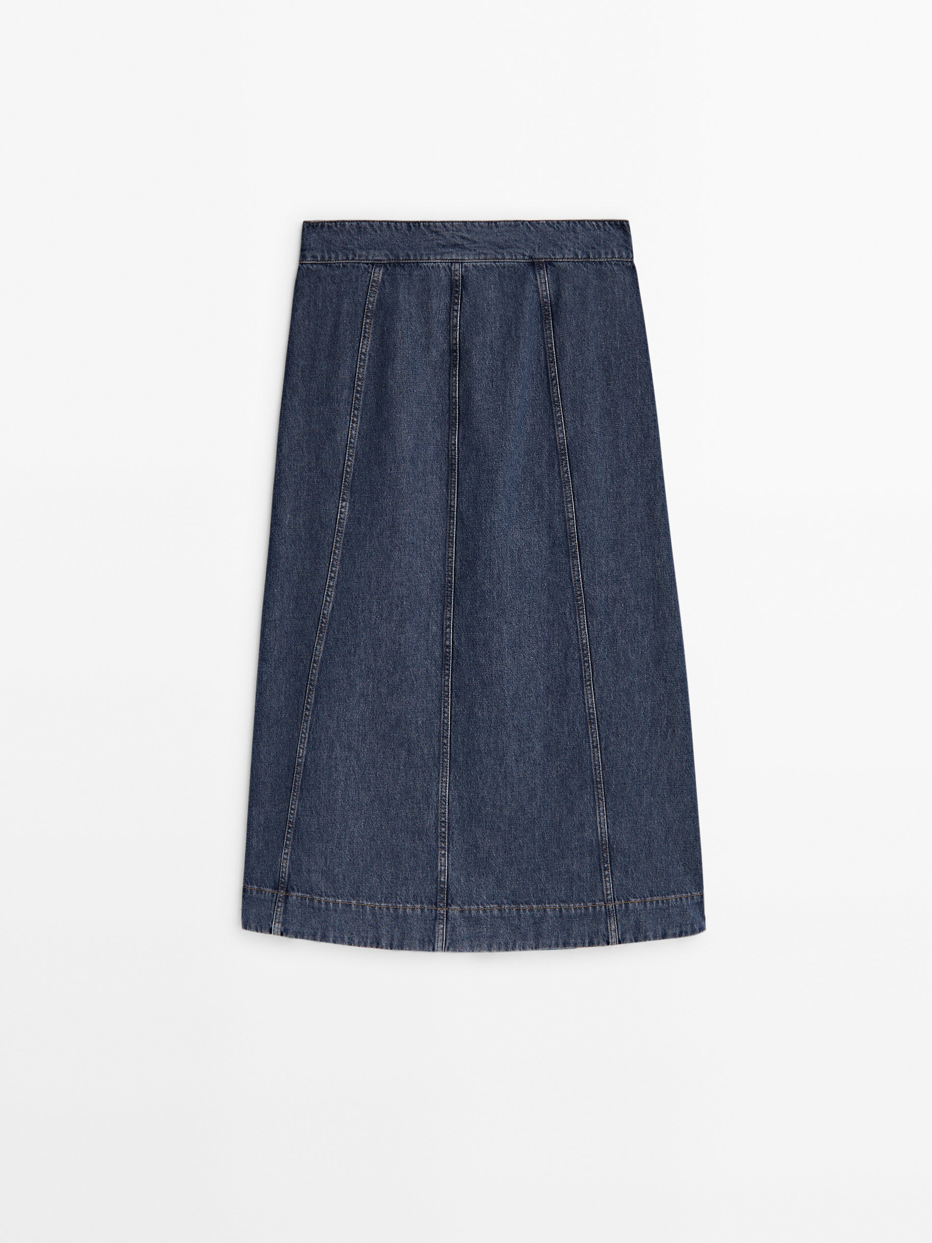 Denim wrap store skirt 50