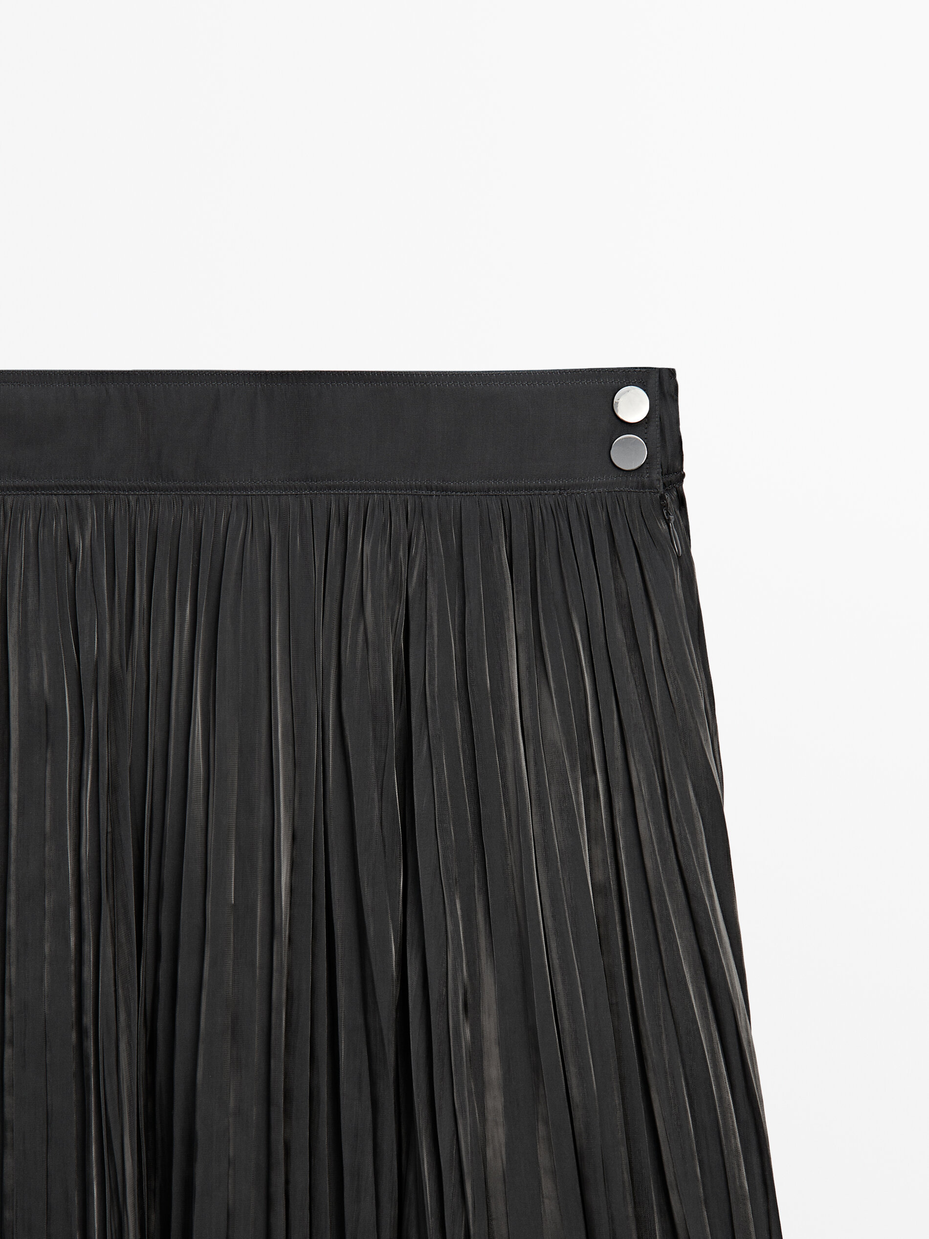 Massimo dutti deals grey pleated skirt