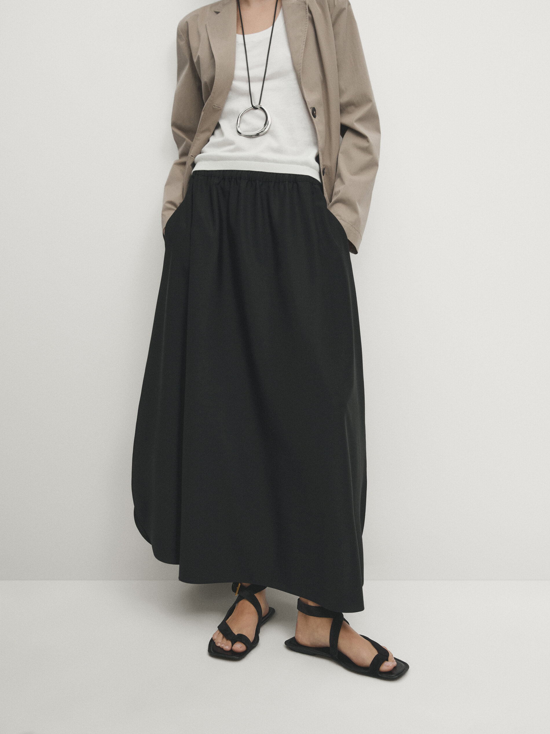 Jupe longue 2025 massimo dutti