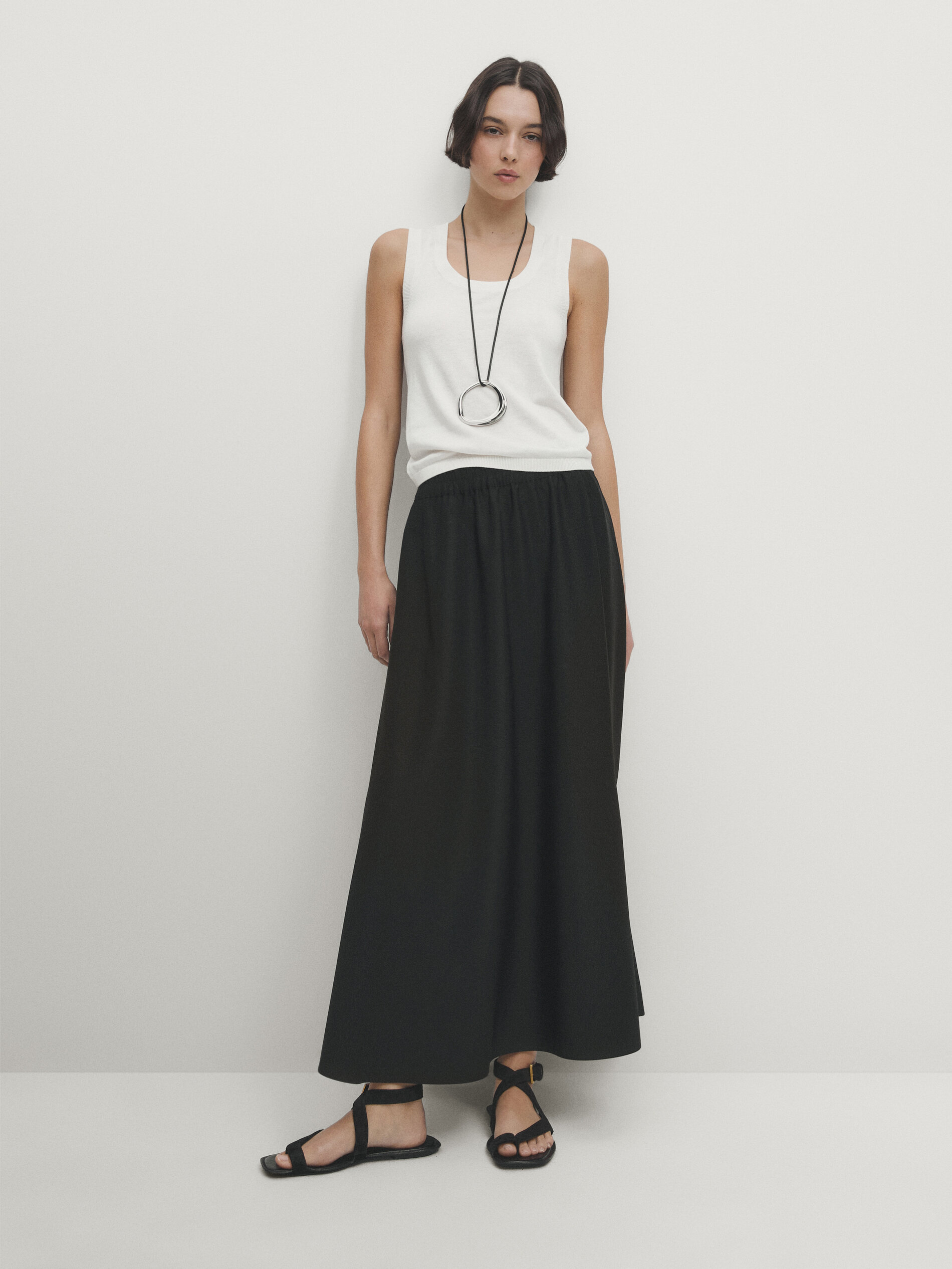 Jupe longue deals massimo dutti