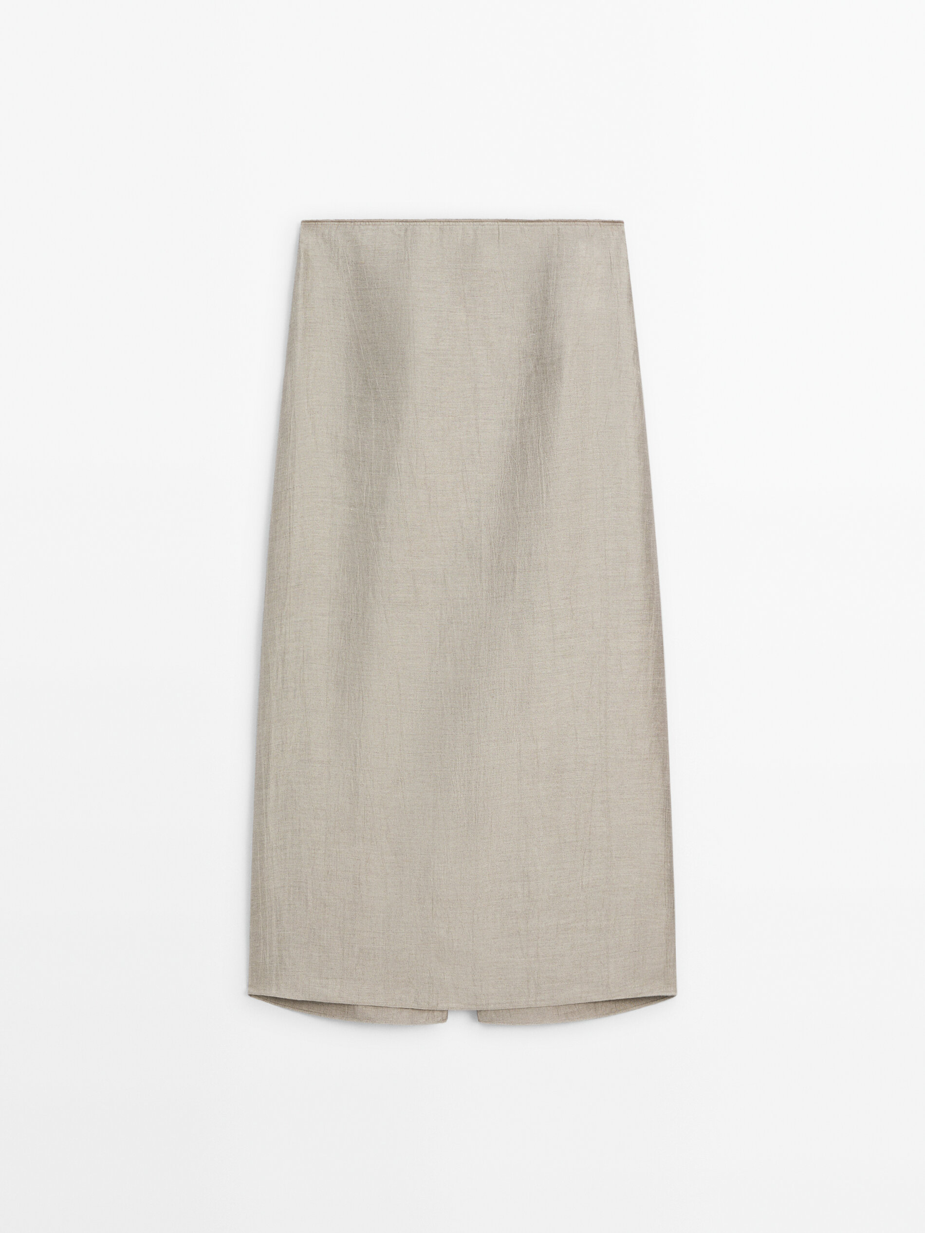 Satin midi skirt massimo dutti hot sale