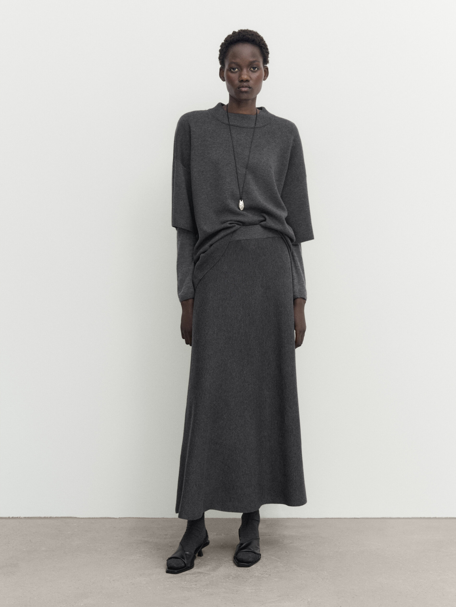 Knit long store skirts