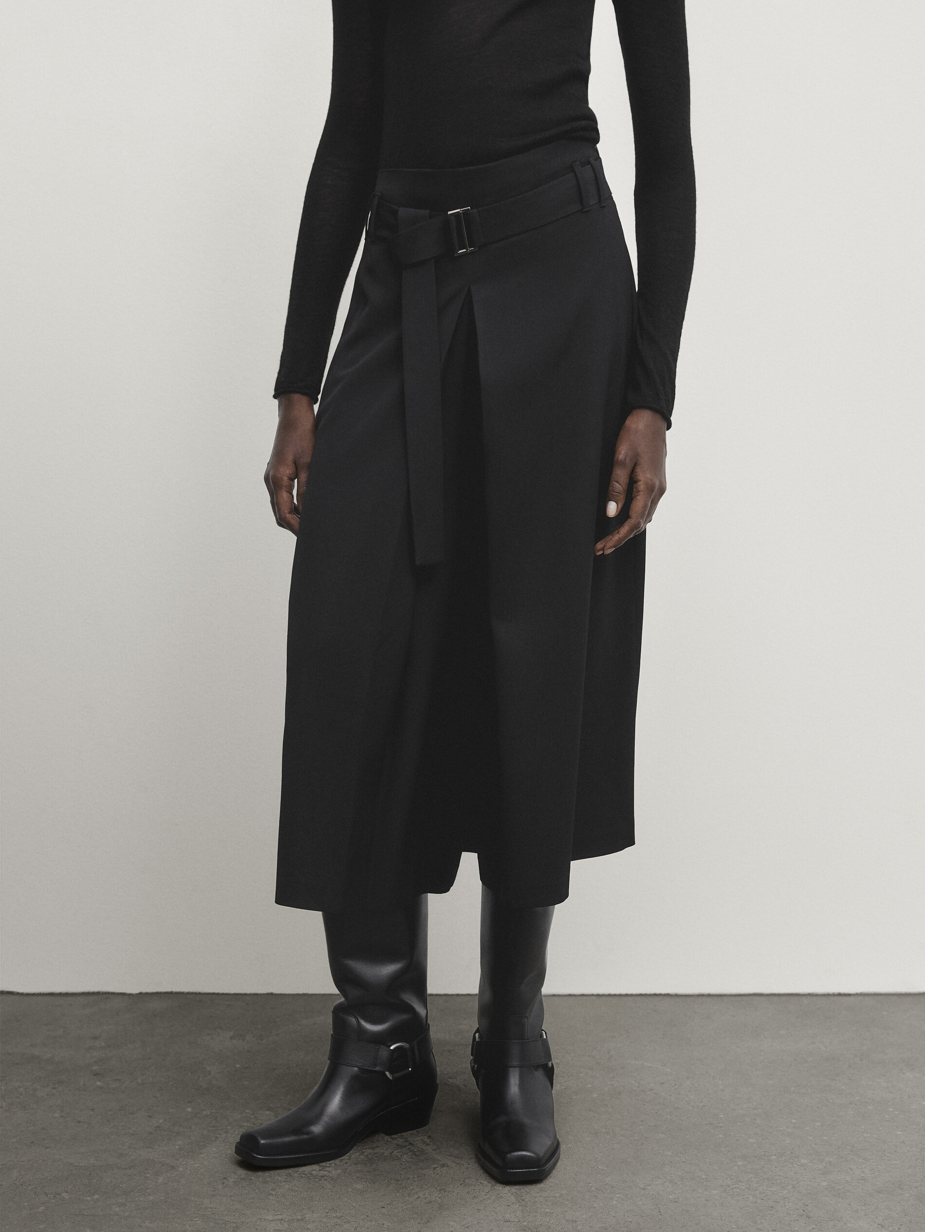 Jupe culotte massimo dutti top
