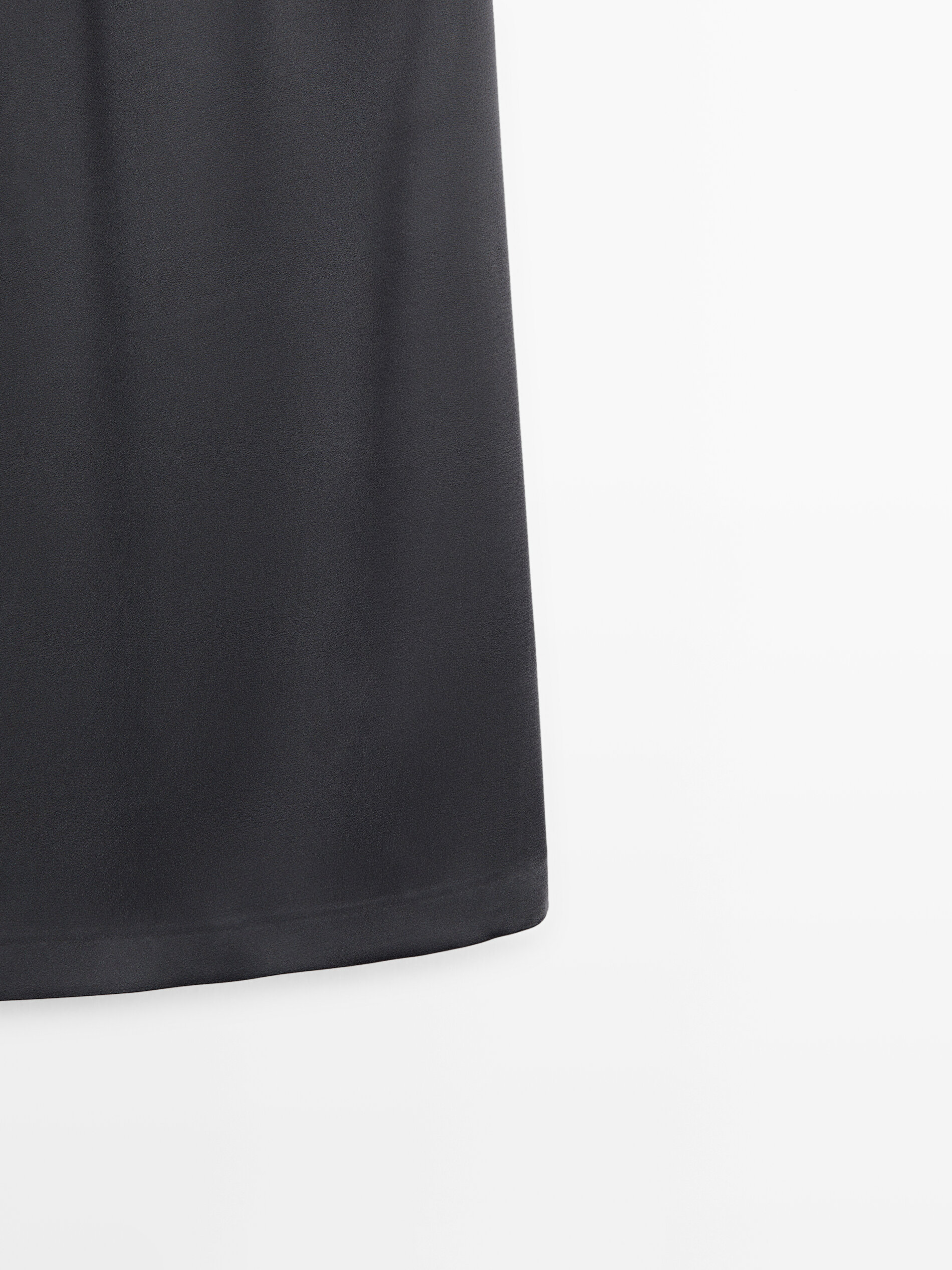 Satin midi skirt