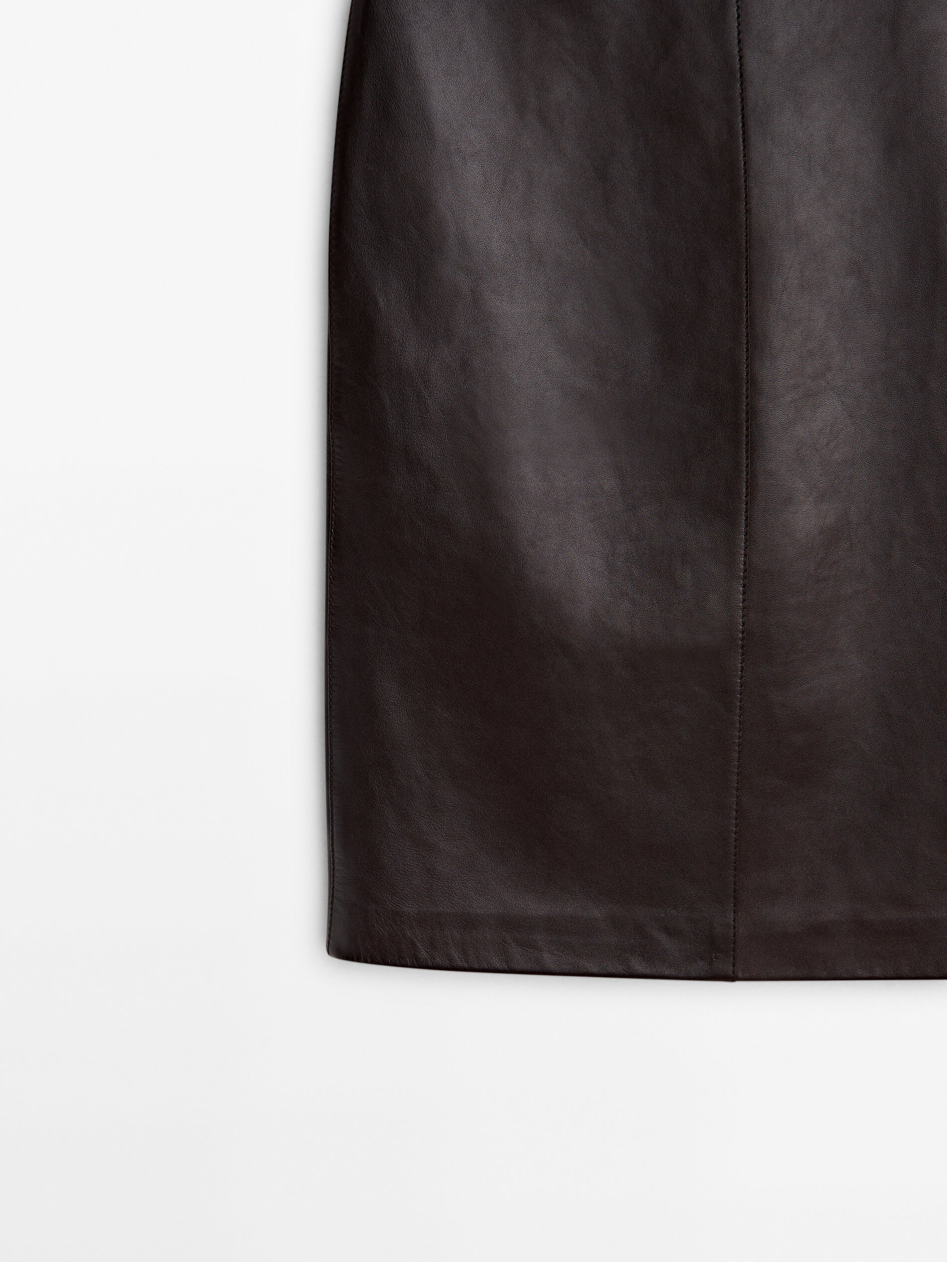Jupe cuir new arrivals massimo dutti